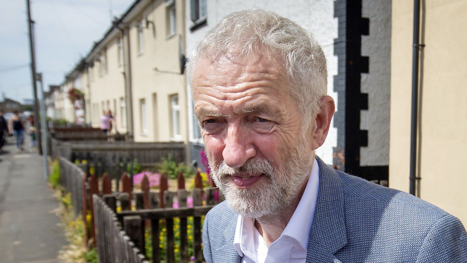Labour leader Jeremy Corbyn during campaigning in Peterborough ahead of the by-election. (Danny Lawson/PA) - Credit: PA Wire/PA Images
