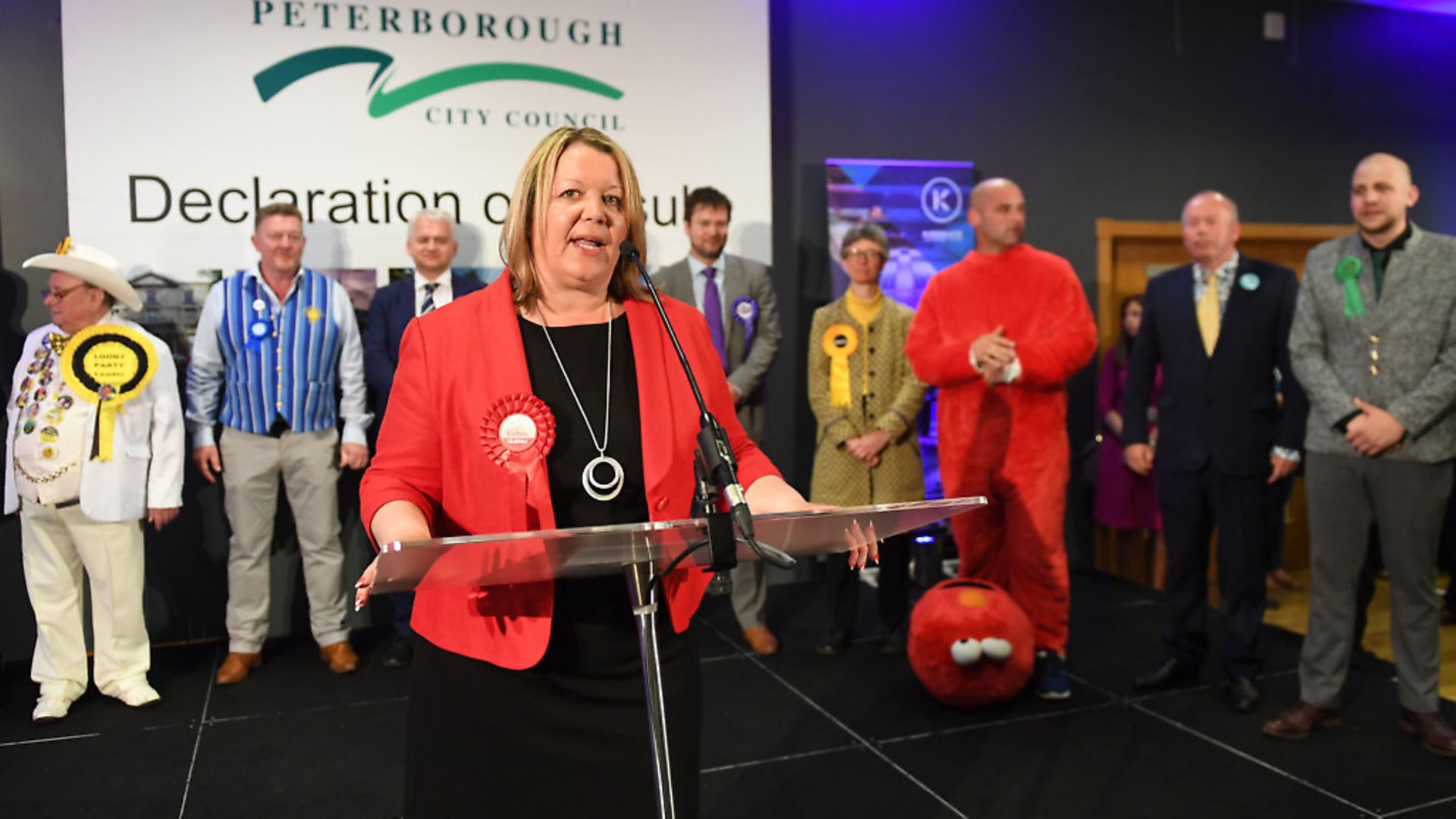 Newly elected Labour MP Lisa Forbes gives her winners speech after the count for the Peterborough by-election. (Joe Giddens/PA Wire) - Credit: PA