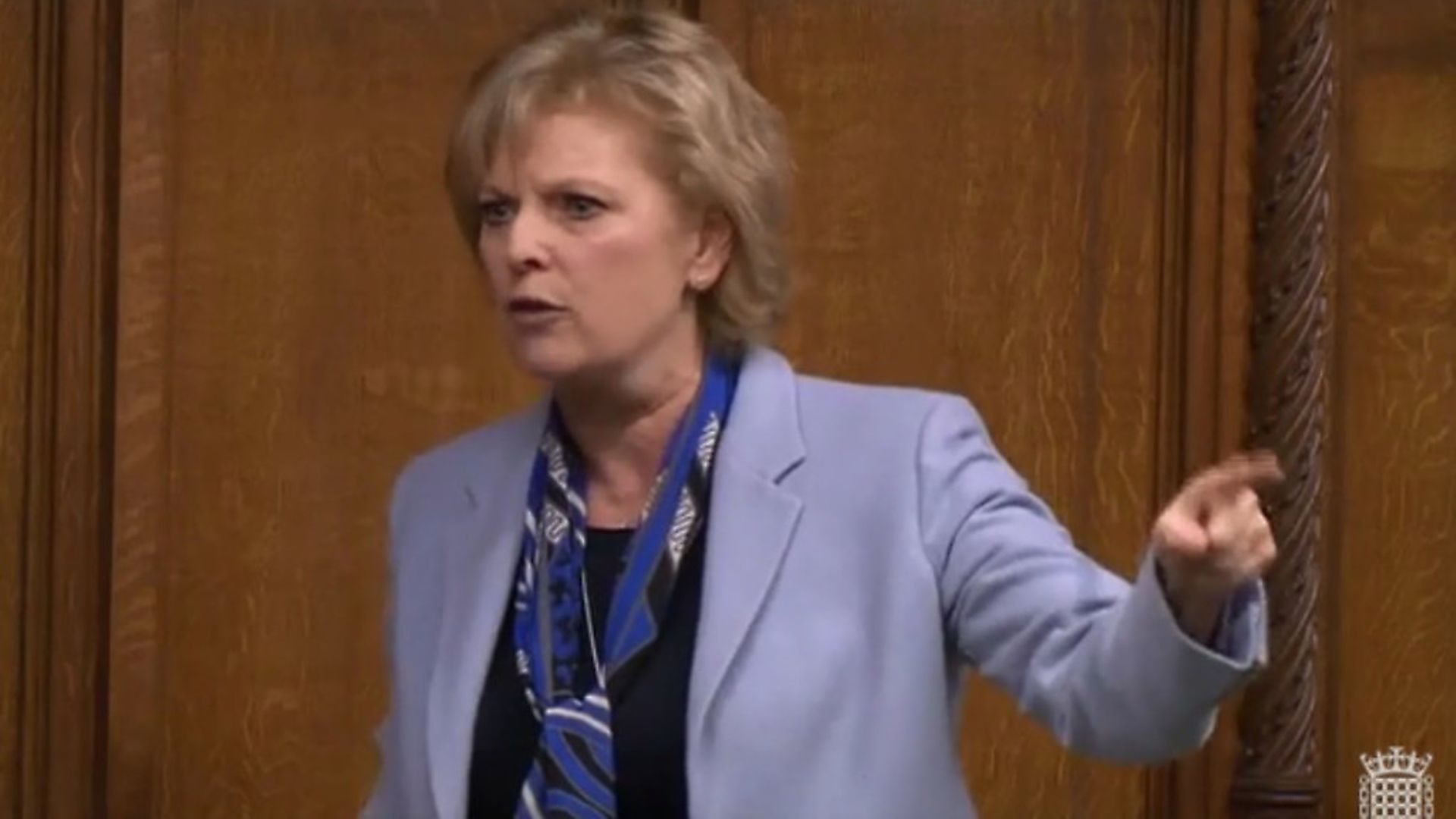 Anna Soubry delivers scathing attack on Brexit leaders. Photograph: Parliament TV. - Credit: Archant
