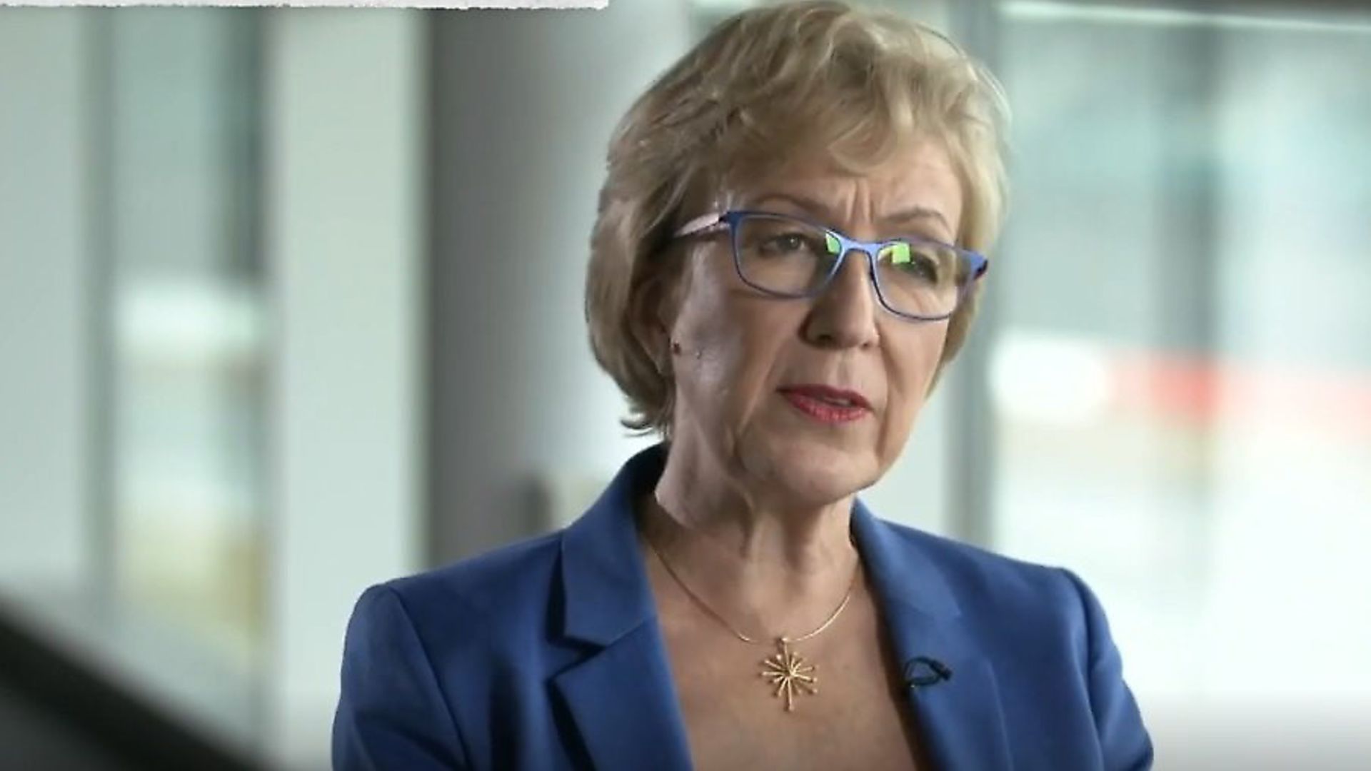 Andrea Leadsom speaks to ITV News. Photograph: ITV. - Credit: Archant