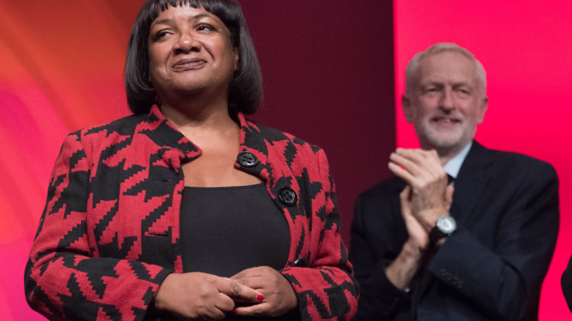 Diane Abbott after addressing the Labour Party's annual conference. Photograph: Stefan Rousseau/PA. - Credit: PA Archive/PA Images