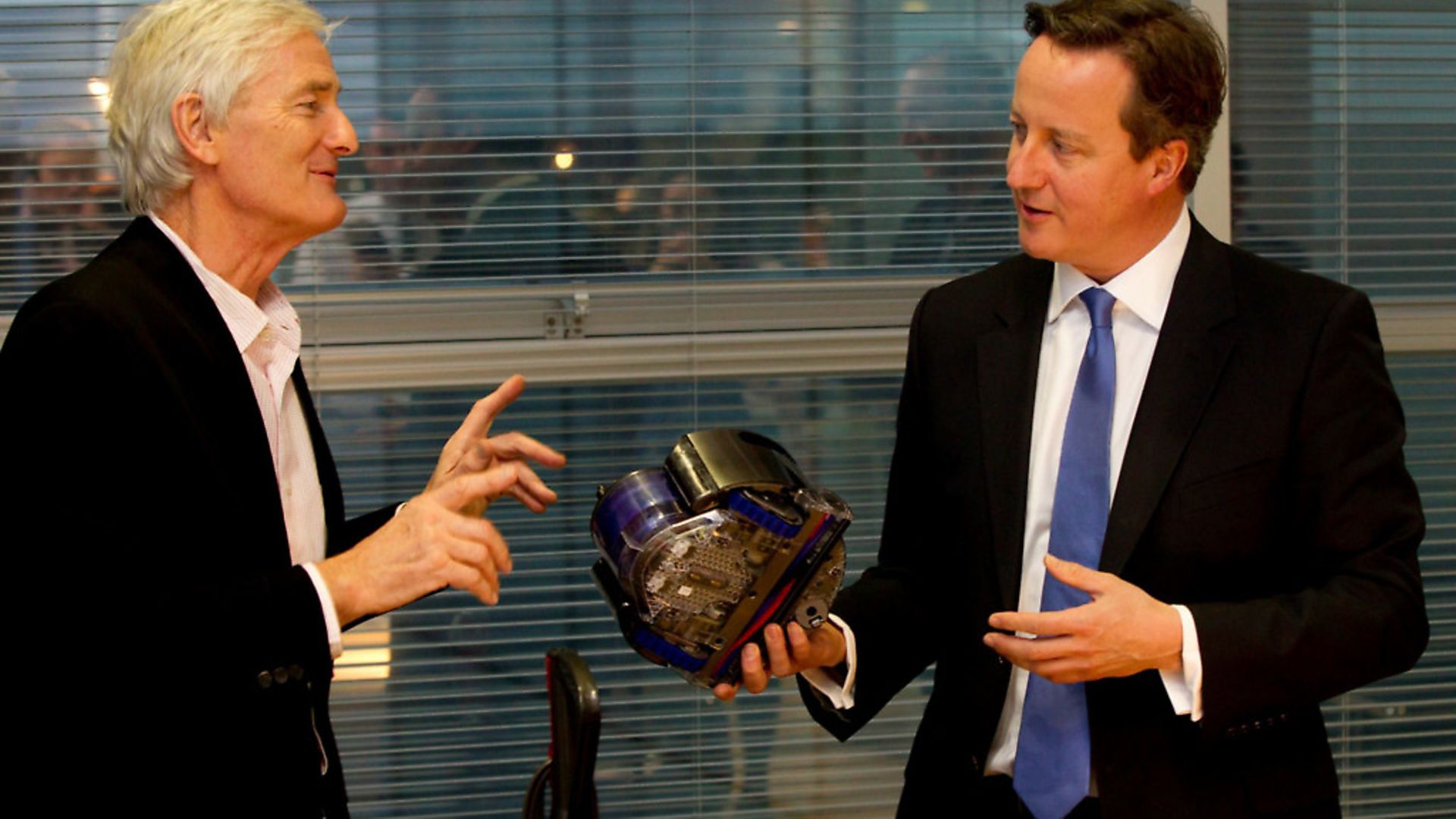 Former prime minister David Cameron (right) with James Dyson. Photograph: Daily Telegraph/PA Wire. - Credit: PA Archive/PA Images
