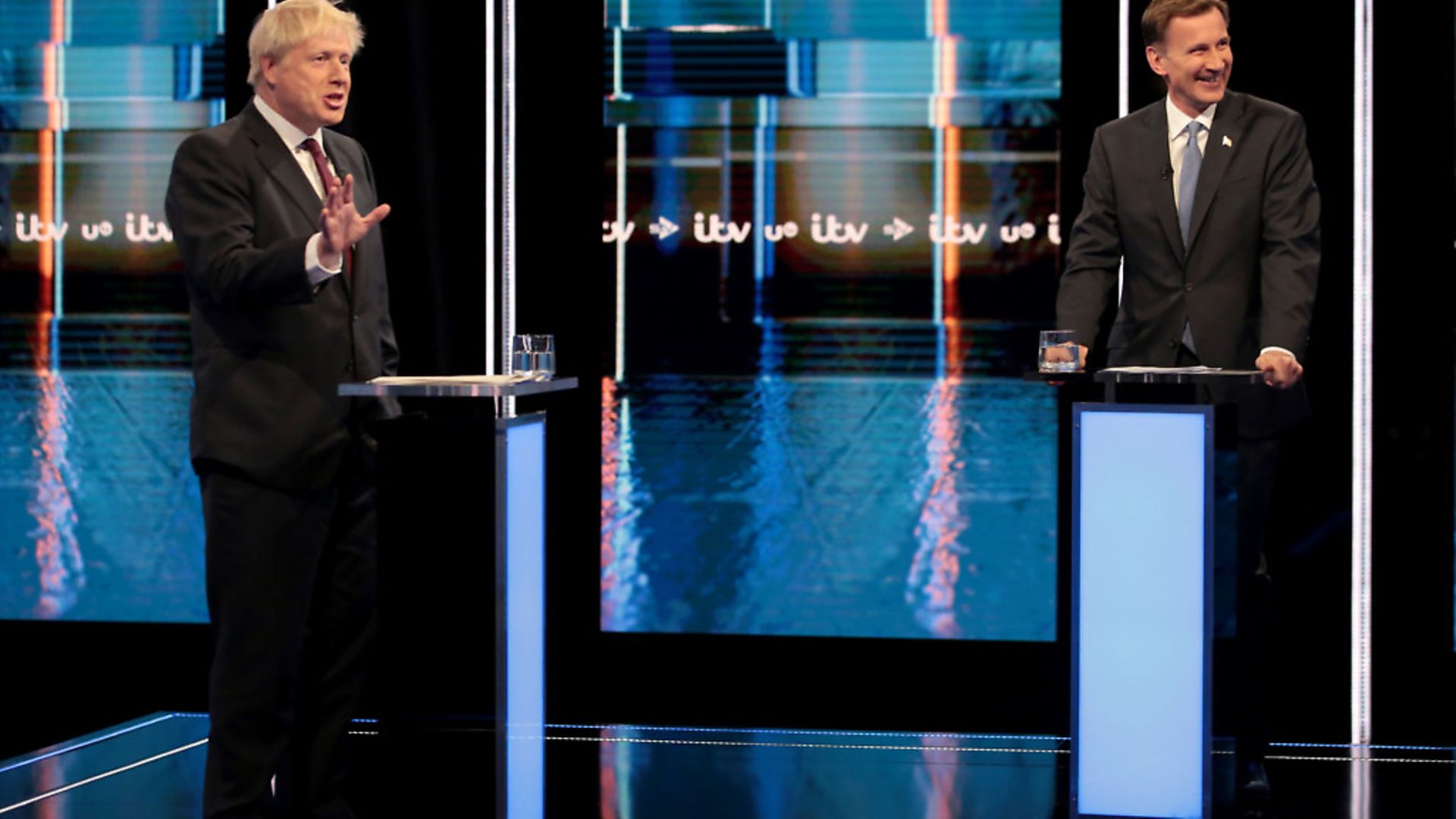 Conservative party leadership candidates Boris Johnson and Jeremy Hunt. Photograph: Matt Frost/ITV/PA Wire. - Credit: PA