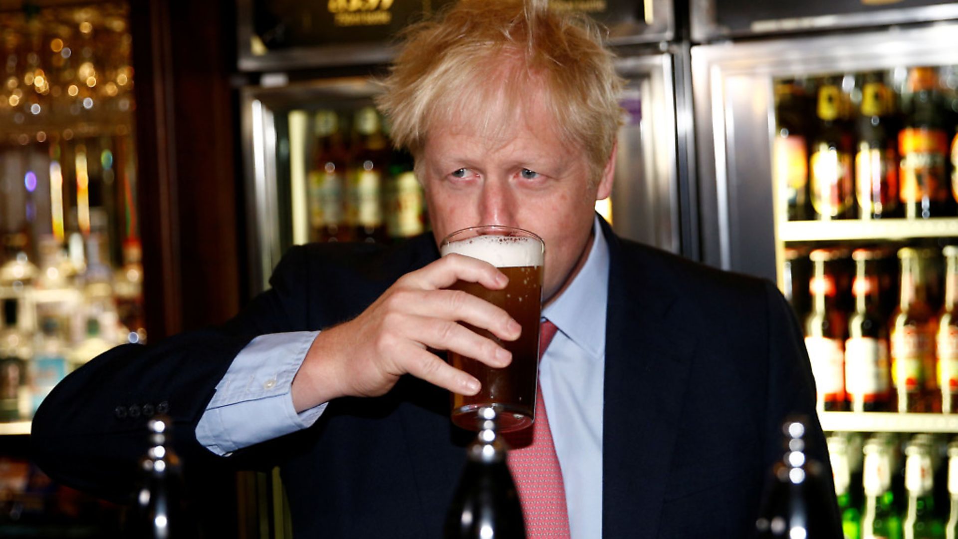 Conservative Party leadership candidate Boris Johnson during a visit to Wetherspoons. Photograph: Henry Nicholls/PA Wire. - Credit: PA