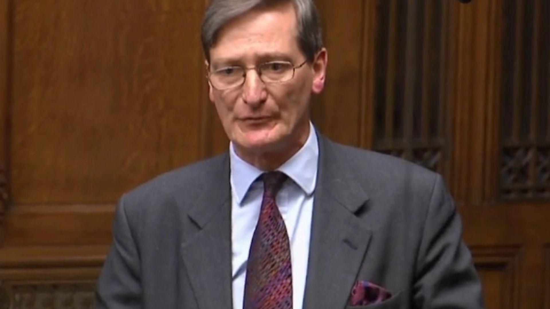Dominic Grieve speaks out against no-deal Brexit. Photograph: Parliament TV. - Credit: Archant