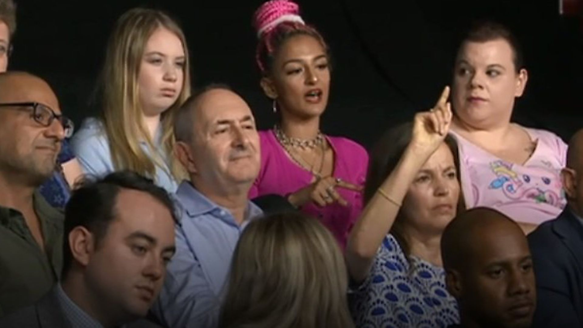 Young audience member criticises Wetherspoon's Tim Martin on Question Time. Photograph: BBC. - Credit: Archant