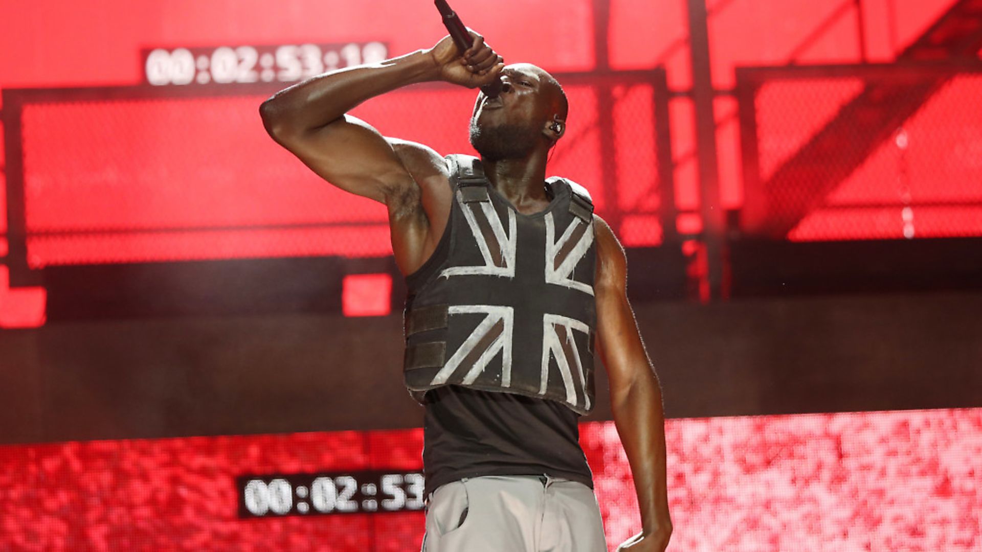 Stormzy performing on the Pyramid Stage during the Glastonbury Festival. Photograph: Yui Mok/PA Wire - Credit: PA Archive/PA Images