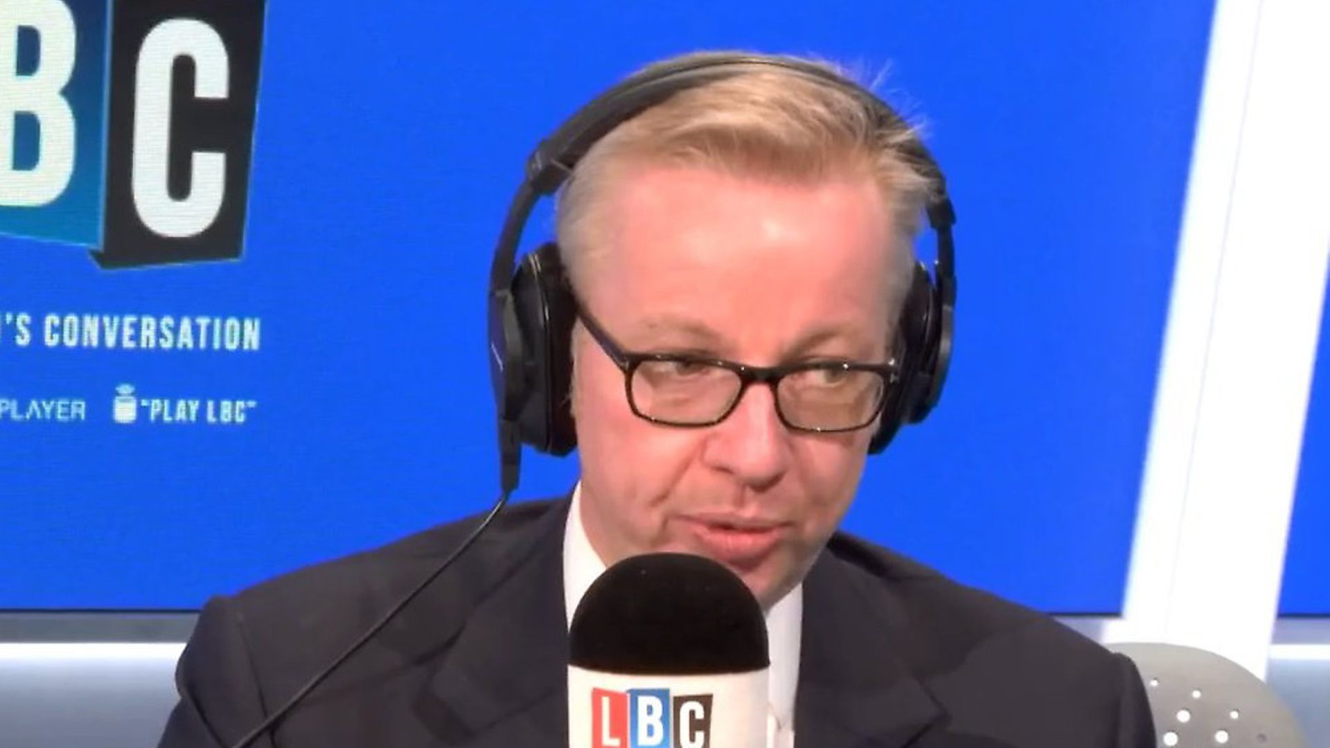 Michael Gove on LBC Radio. Photograph: Global/LBC. - Credit: Archant