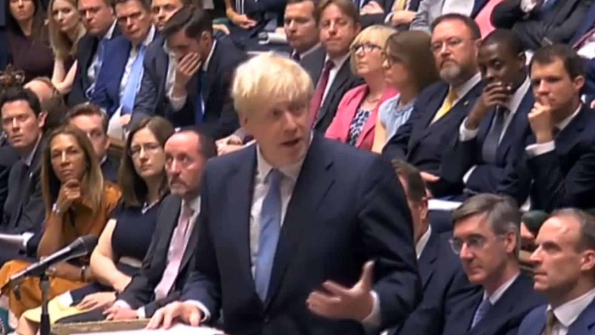 Prime Minister Boris Johnson issues a statement to the House of Commons. Photograph: PA Wire. - Credit: PA