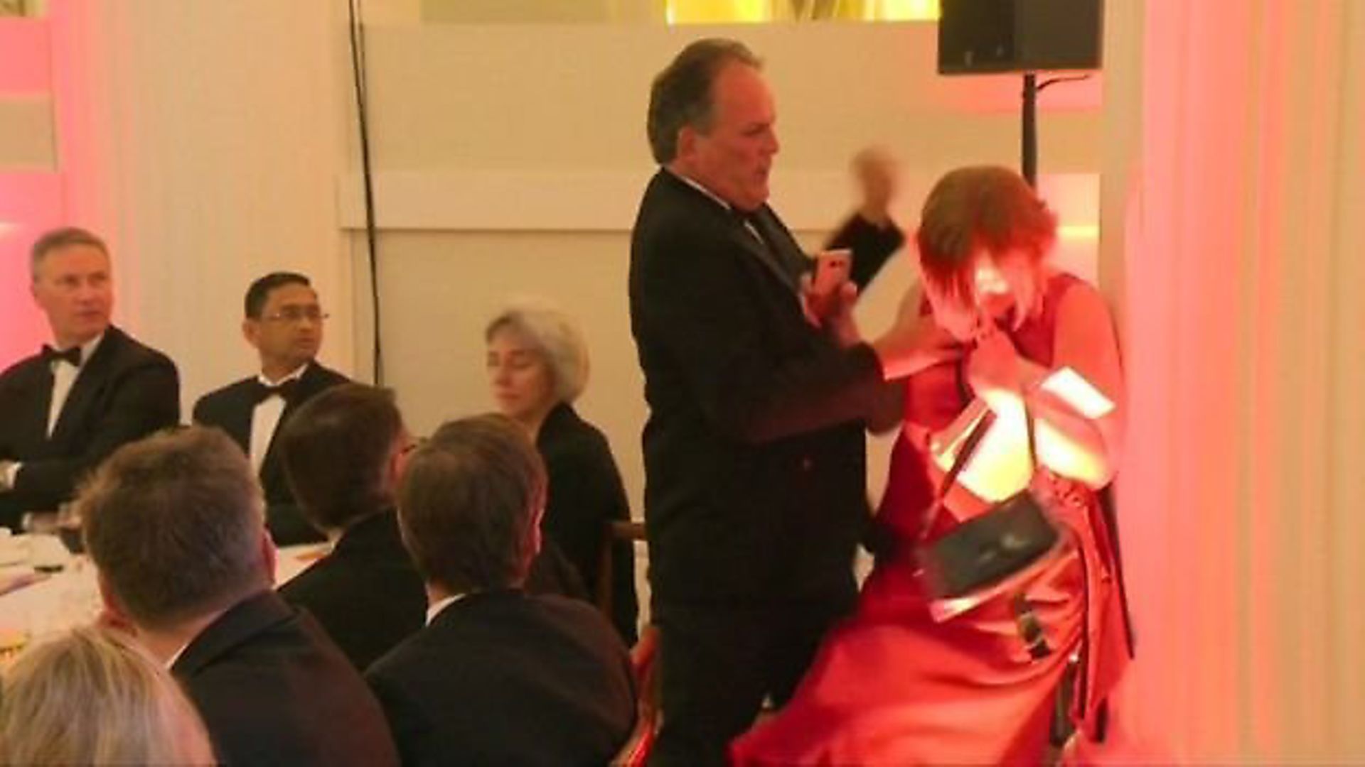 Mark Field manhandled a climate protester out of a banquet. Picture: PA Wire. - Credit: BBC