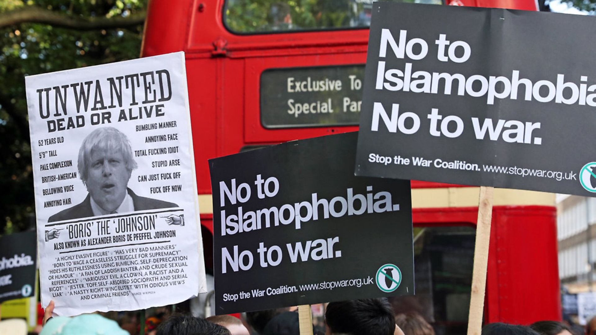 An anti-Boris Johnson protest in Russell Square, London on the day he became prime minister. (Steve Parsons/PA) - Credit: PA Wire/PA Images