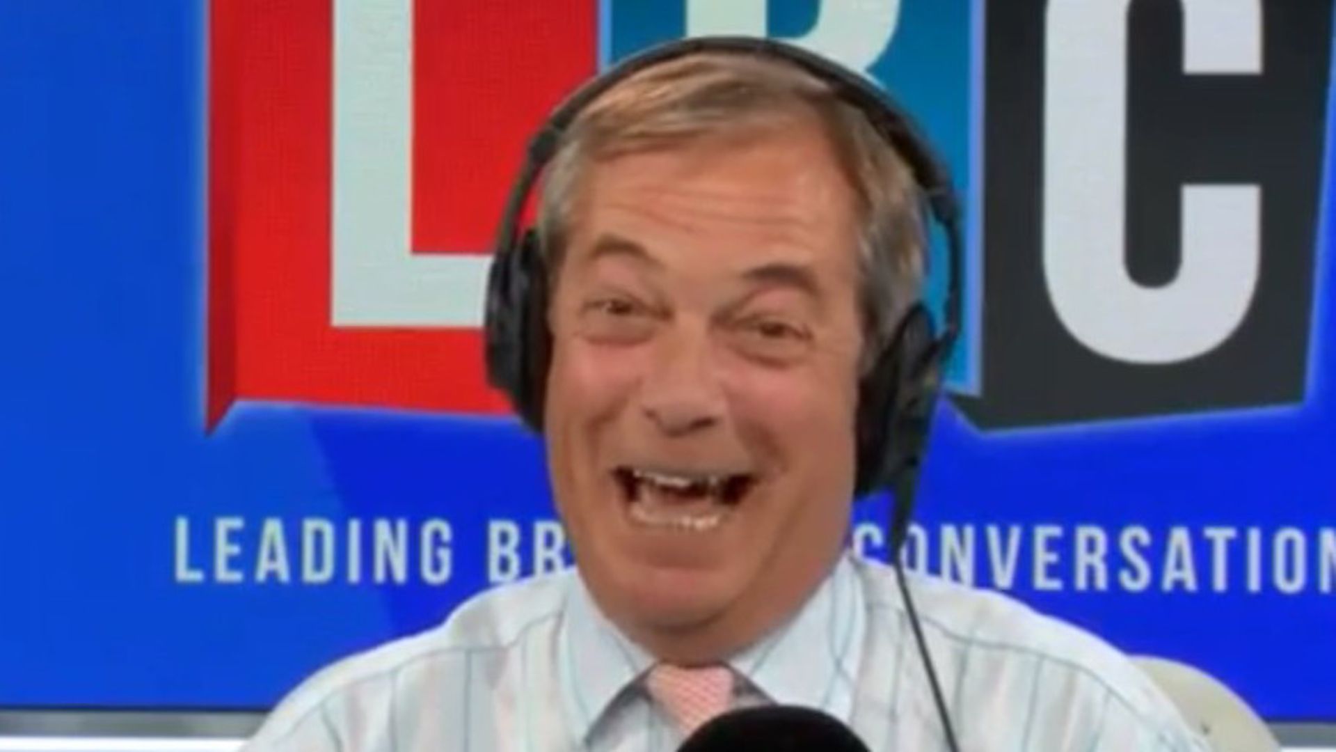 Nigel Farage on LBC Radio. Photograph: Global. - Credit: Archant