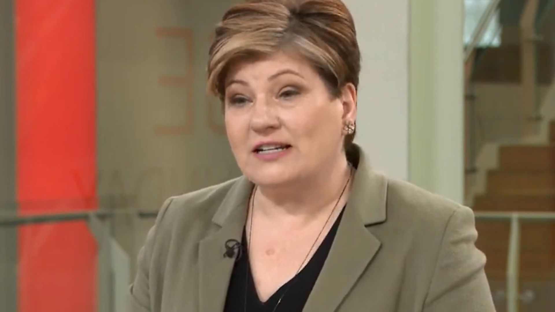 Emily Thornberry on Sky News. Photograph: Sky. - Credit: Archant