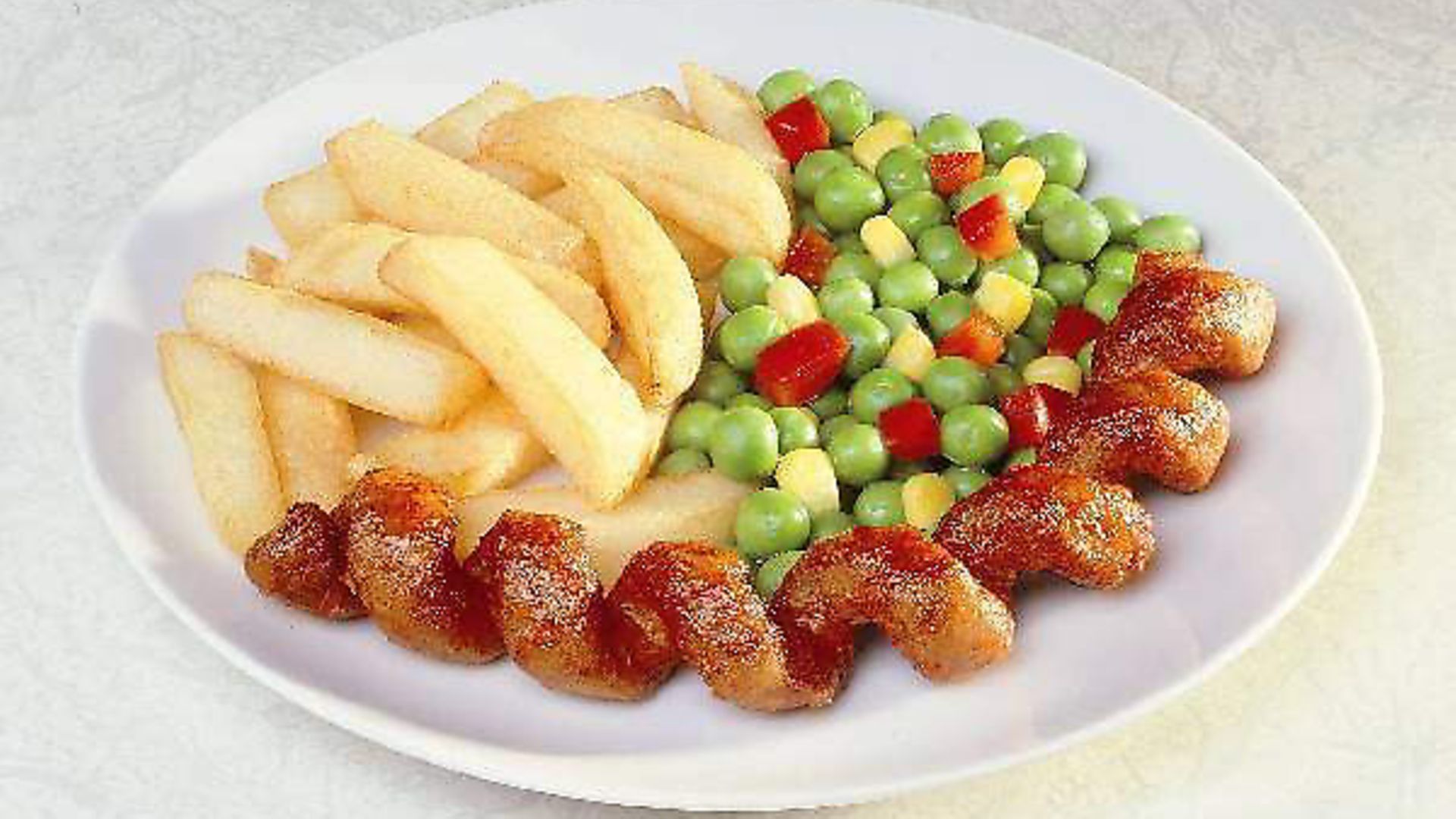 Turkey twizzlers on a plate. Photograph: Cat Bartman/Archant.