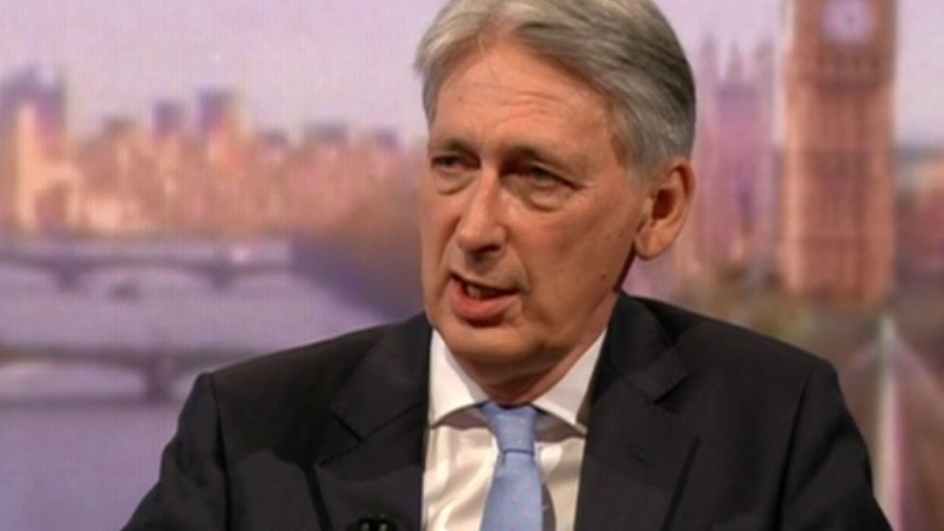 Chancellor Philip Hammond speaking on the BBC's Andrew Marr Show (Pic: BBC) - Credit: BBC