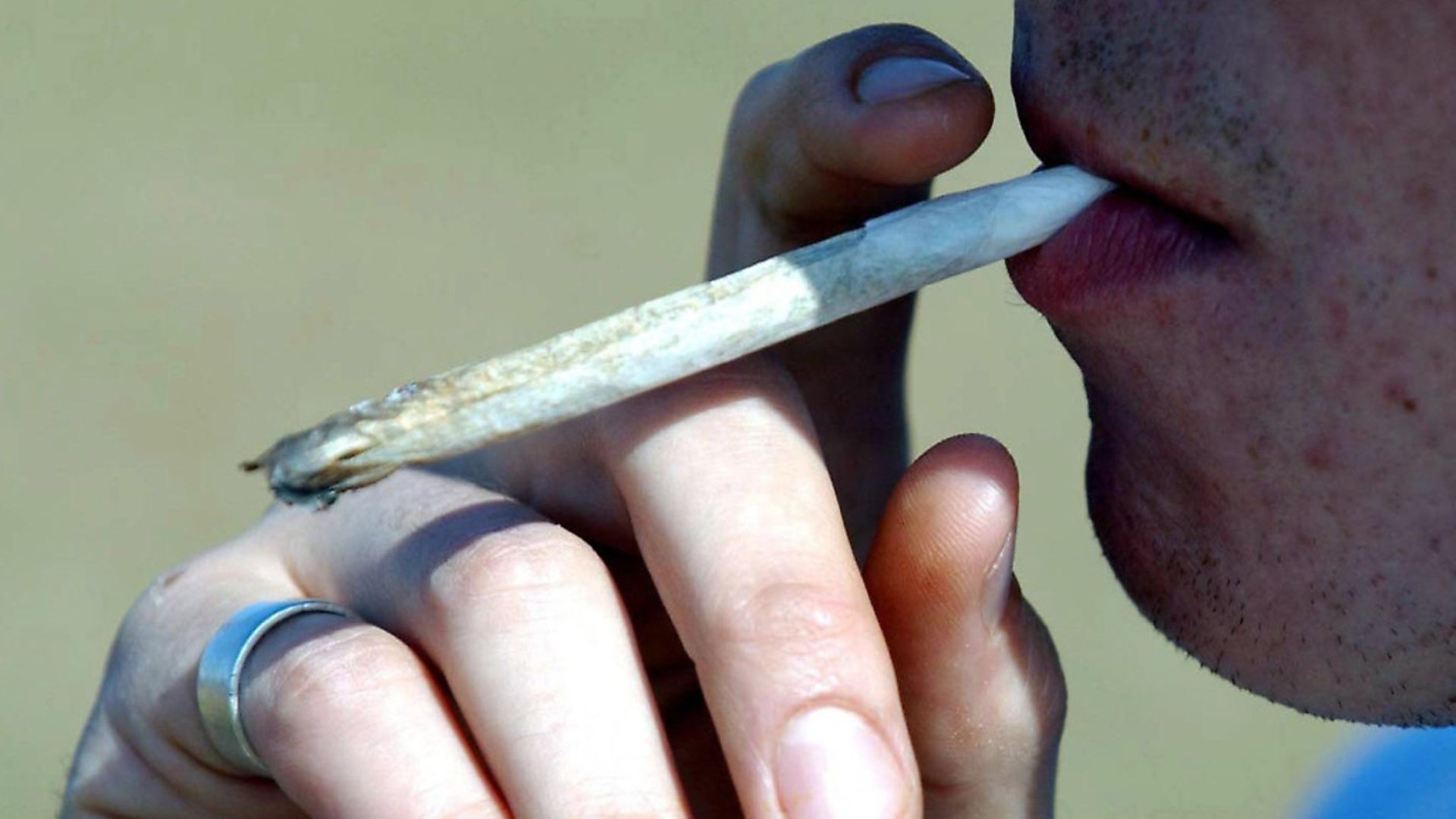 A cannabis smoker. Photograph: PA Wire. - Credit: PA Wire/PA Images