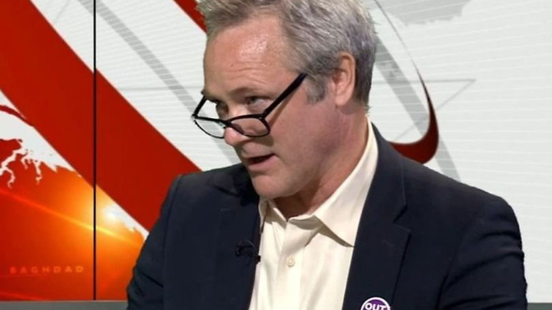 UKIP's new leader Richard Braine on the BBC. Photograph: BBC News. - Credit: Archant