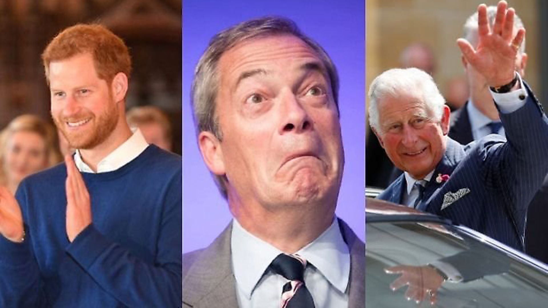 Nigel Farage criticised Prince Harry, Prince Charles and the Queen Mother. Photograph: TNE/PA. - Credit: Archant
