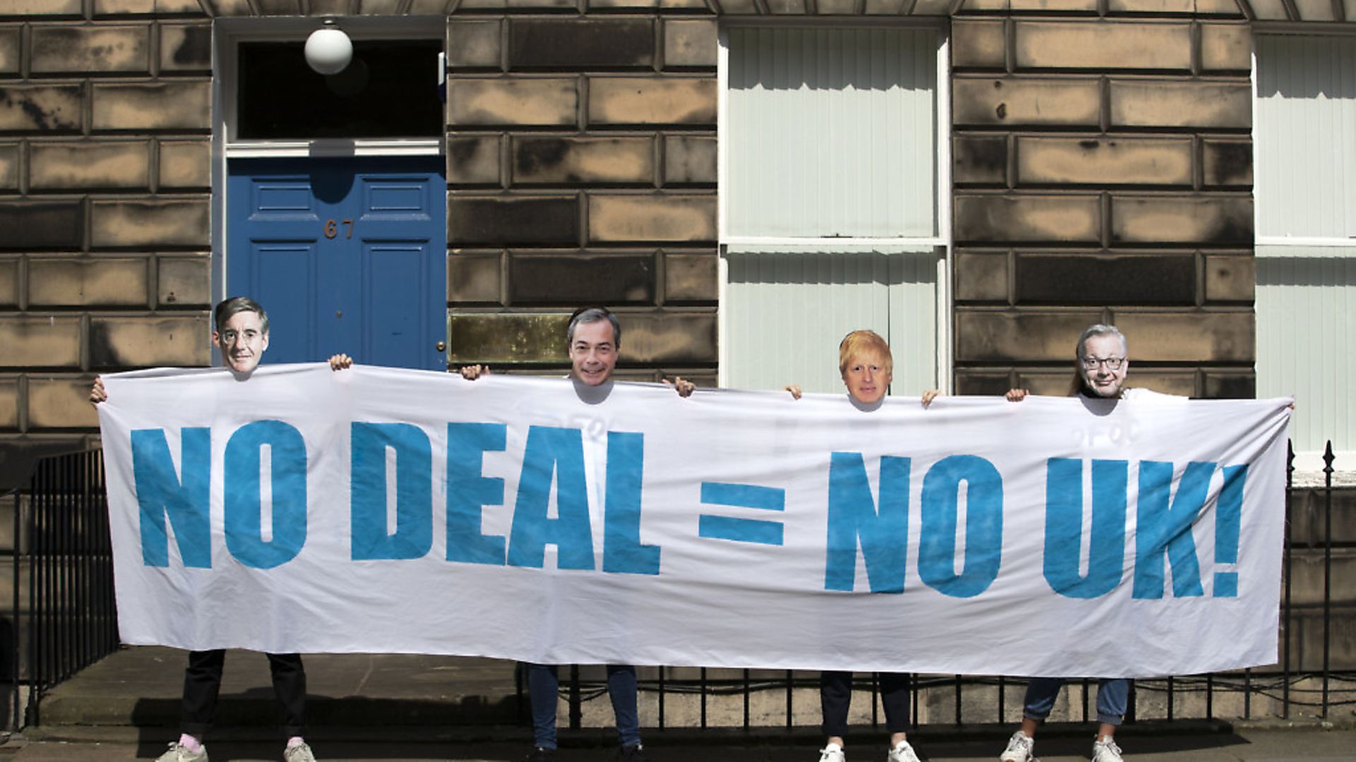 Young activists from Our Future, Our Choice hold a protest outside the Scottish Conservatives HQ. Photograph: Jane Barlow/PA Wire. - Credit: PA