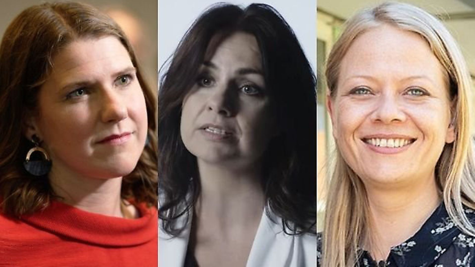 Jo Swinson from the Lib Dems, Heidi Allen from Unite to Remain, and Sian Berry from the Greens. - Credit: Archant