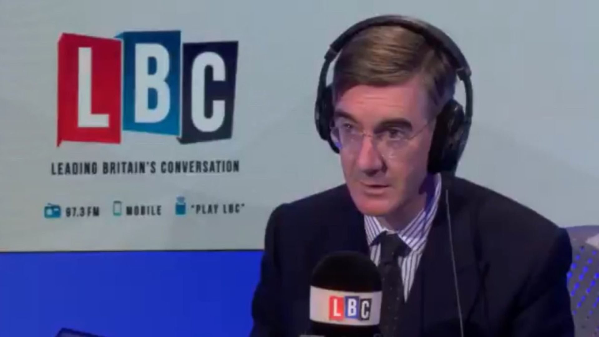 Jacob Rees-Mogg on LBC Radio. Image: LBC/Global. - Credit: Archant