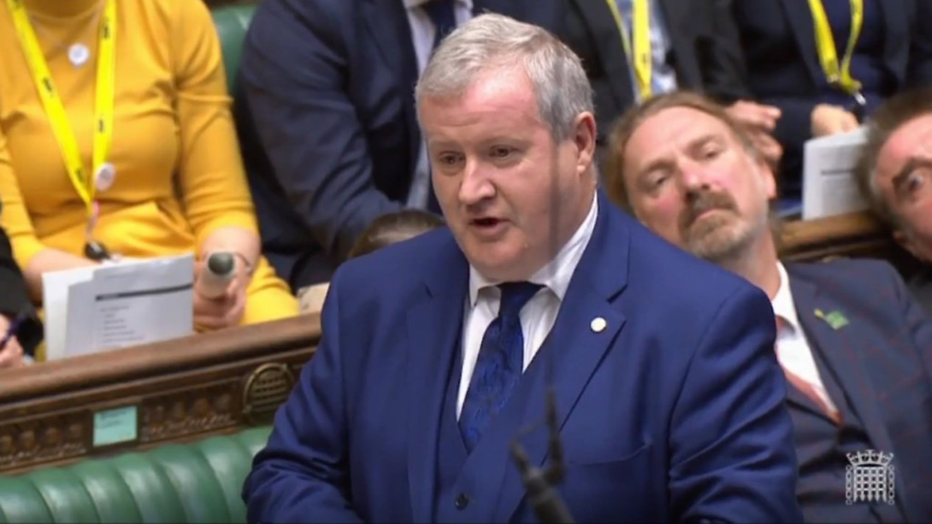 SNP Westminster leader Ian Blackford in the House of Commons. Photograph: Parliament TV. - Credit: Archant