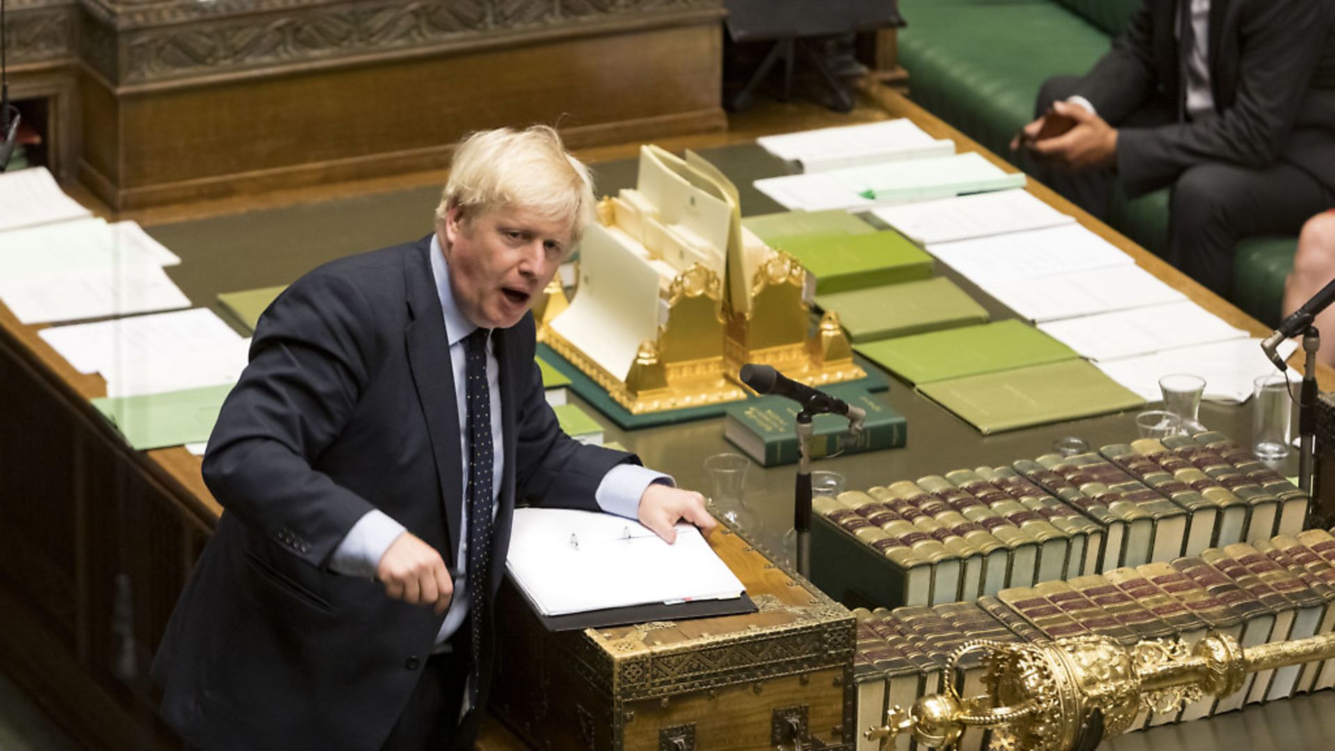 Boris Johnson in the House of Commons. Photograph: Roger Harris/UK Parliament/PA Wire. - Credit: PA