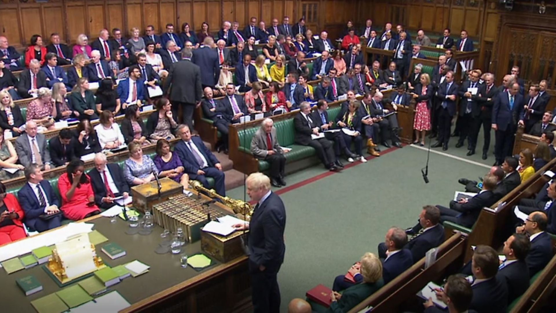 Phillip Lee takes his seat among the Lib Dems as Boris Johnson makes a statement to MPs in the Commons. Picture: House of Commons/PA Wire/PA Images - Credit: PA Wire/PA Images