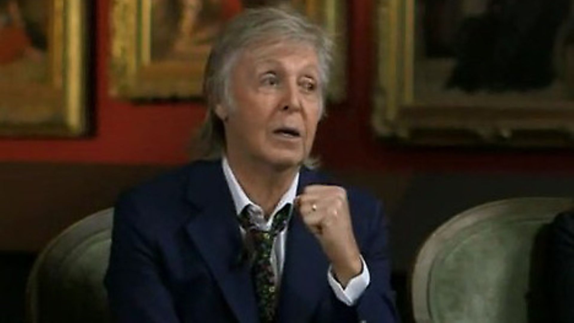 Sir Paul McCartney appears on BBC Newsnight. Photograph: BBC. - Credit: Archant