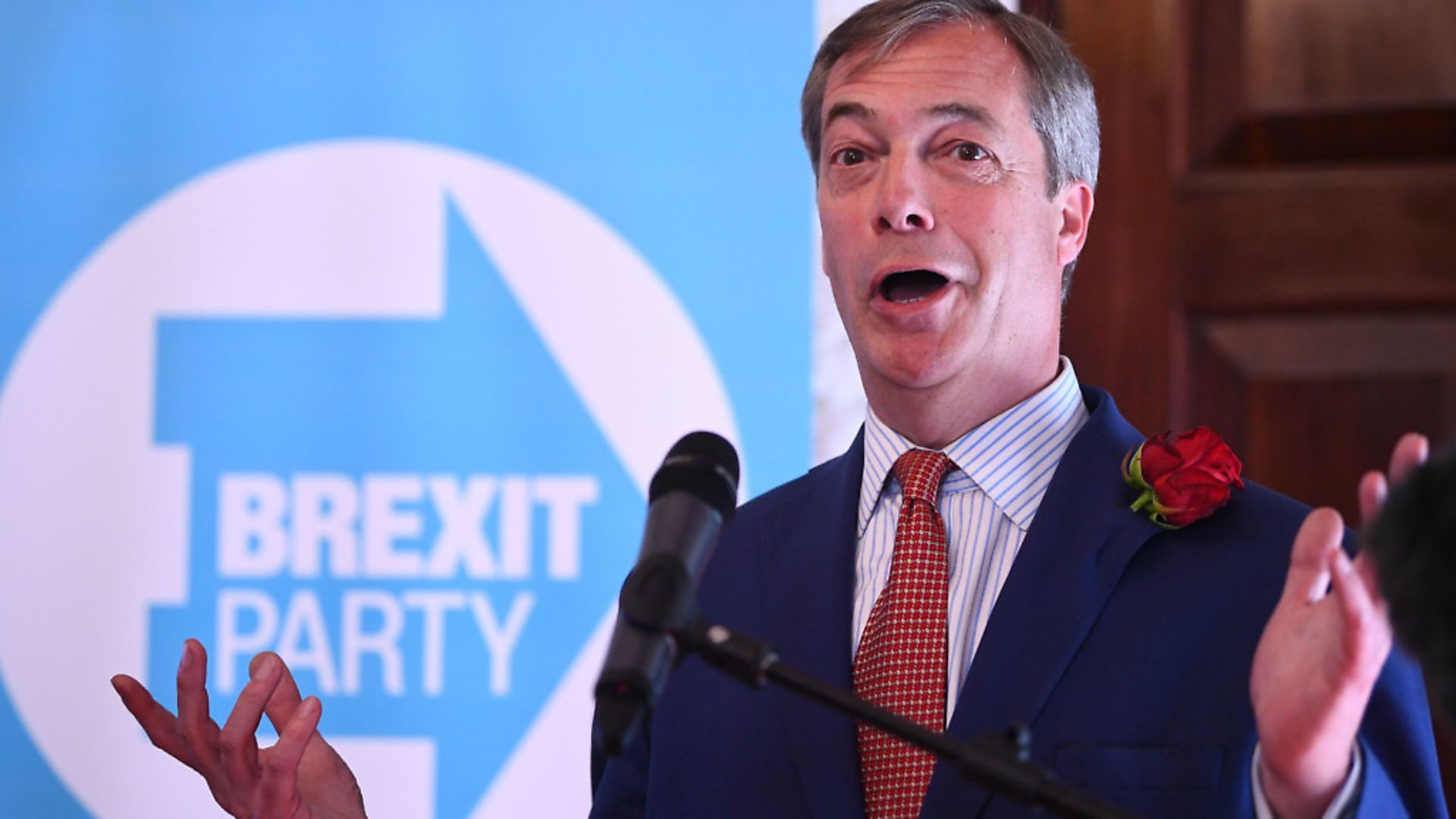 Nigel Farage at the launch of the Brexit Party in central London. Photograph: Victoria Jones/PA Wire. - Credit: PA