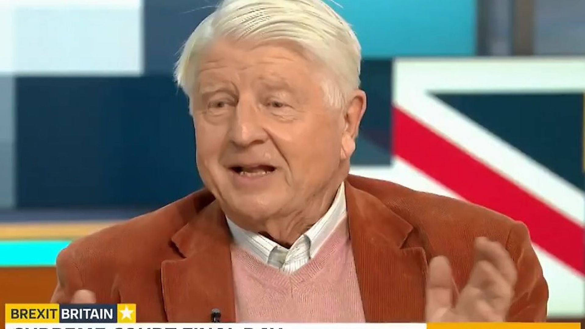 Boris Johnson's father Stanley Johnson appears on ITV's Good Morning Britain. Photograph: GMB/ITV. - Credit: Archant