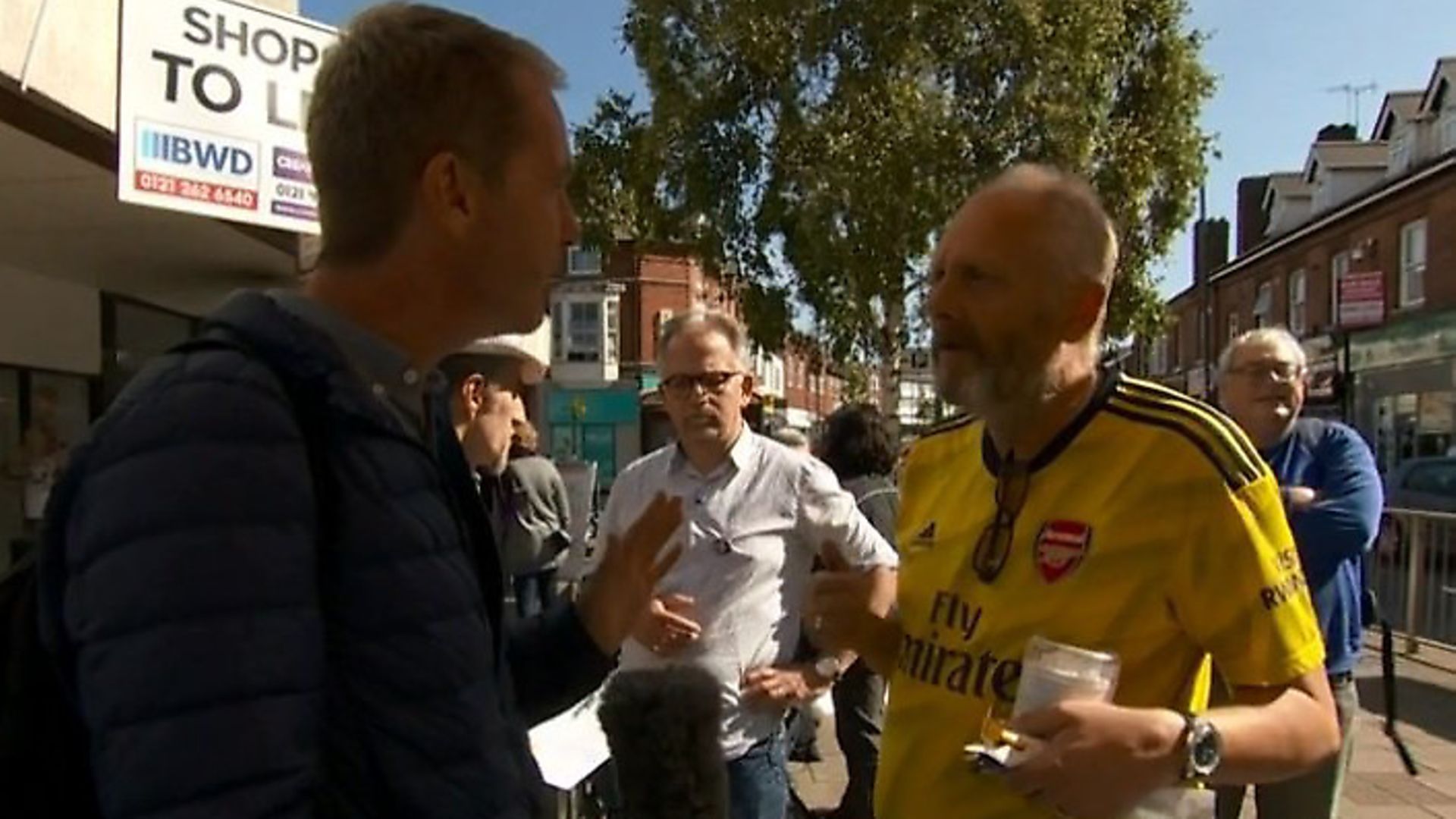 A Brexiteer is interviewed on BBC News. Photograph: BBC. - Credit: Archant