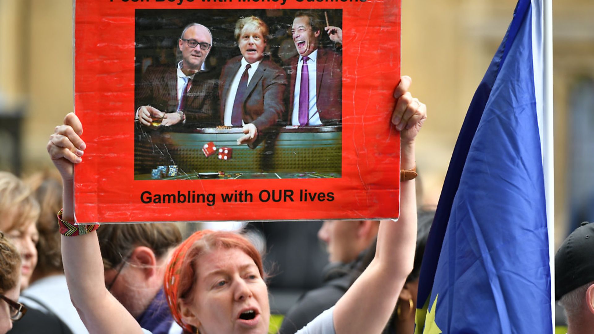 Anti-Brexit campaigners. Photograph: Dominic Lipinski/PA Wire. - Credit: PA Wire/PA Images