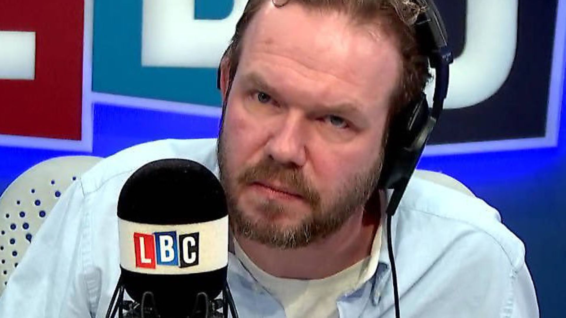 James O'Brien on his LBC radio programme. Photograph: LBC/Global. - Credit: Archant