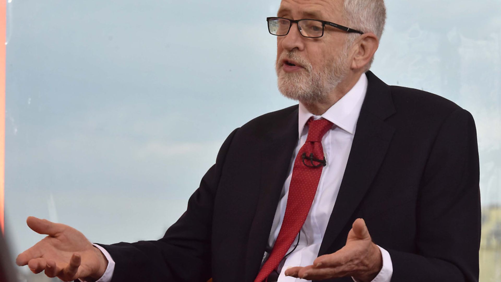 Jeremy Corbyn appearing The Andrew Marr Show in Brighton. Photograph: Jeff Overs/BBC/PA Wire

. - Credit: PA