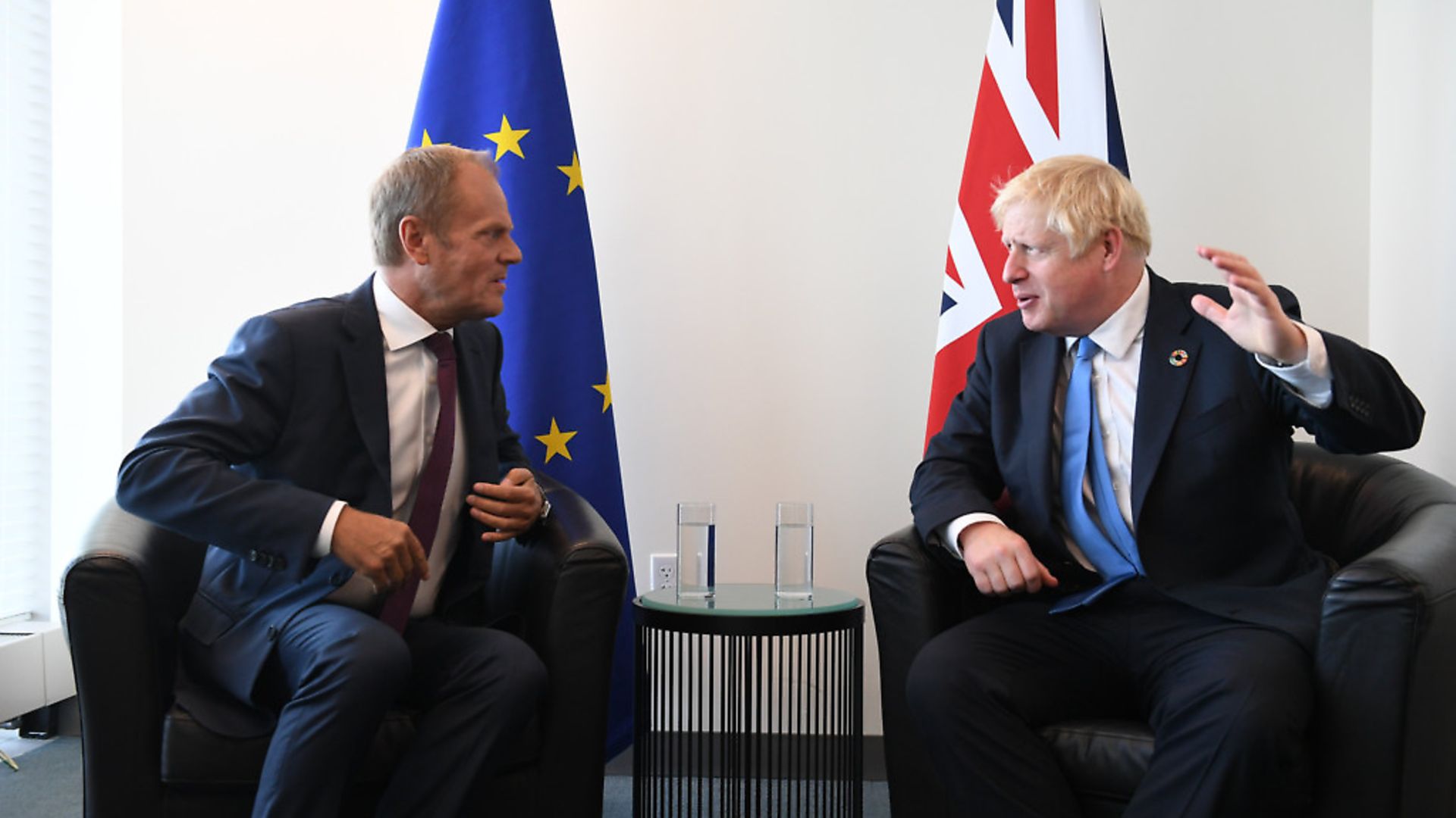 Boris Johnson meets European Council President Donald Tusk. Photograph: Stefan Rousseau/PA. - Credit: PA Wire/PA Images