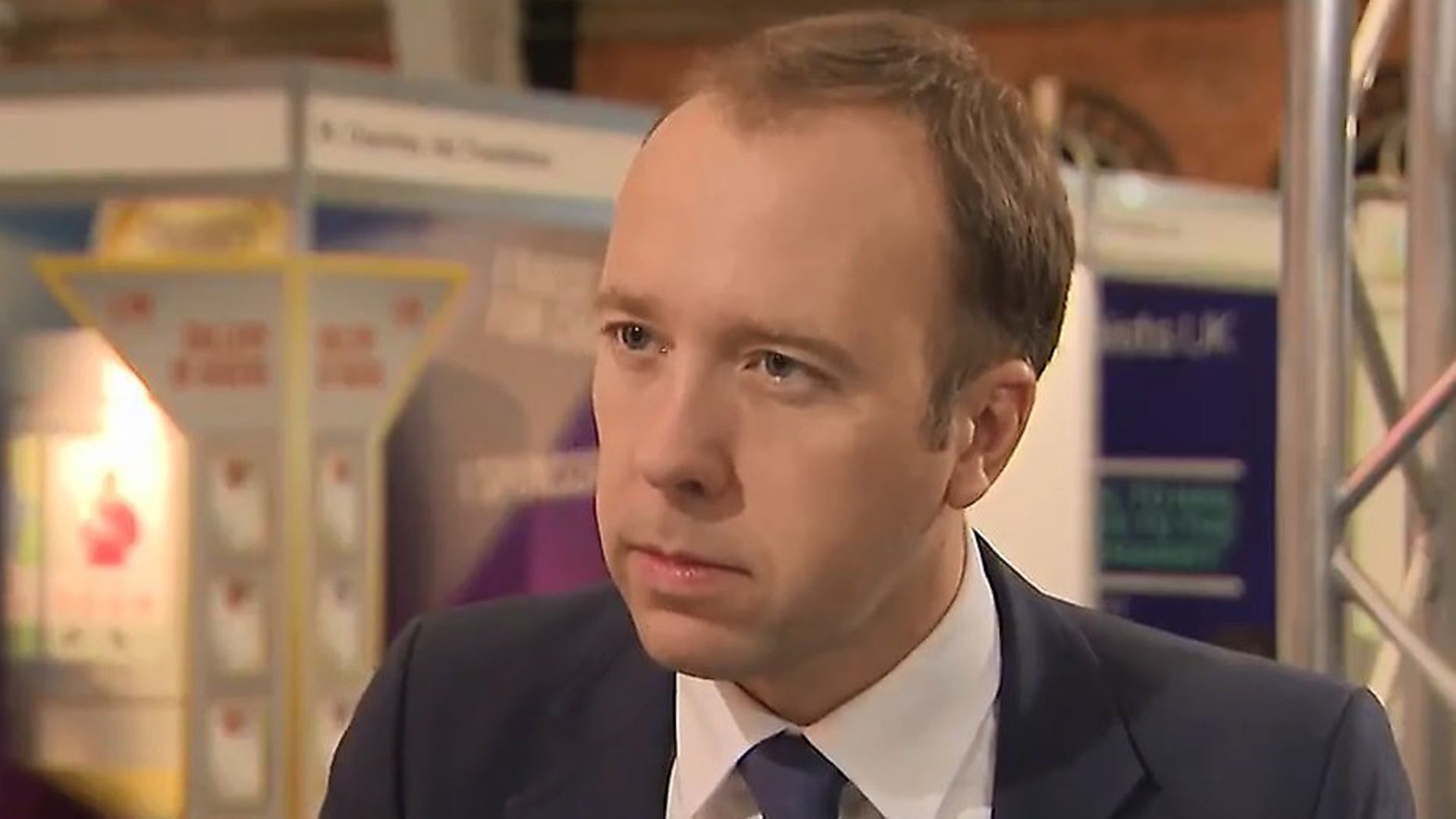 Matt Hancock appears on Sky News. Photograph: Sky. - Credit: Archant