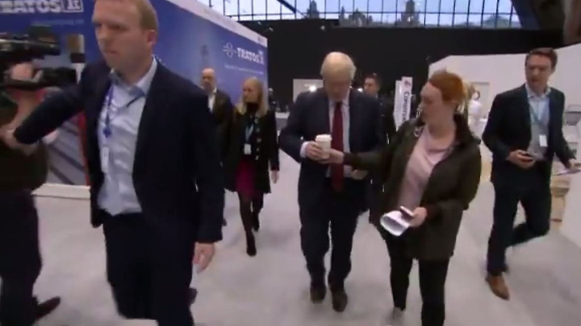 "No disposable cups." Twitter has had its fun with the most riveting political drama of the day at the Tory party conference. Picture: Channel 4 - Credit: Channel 4