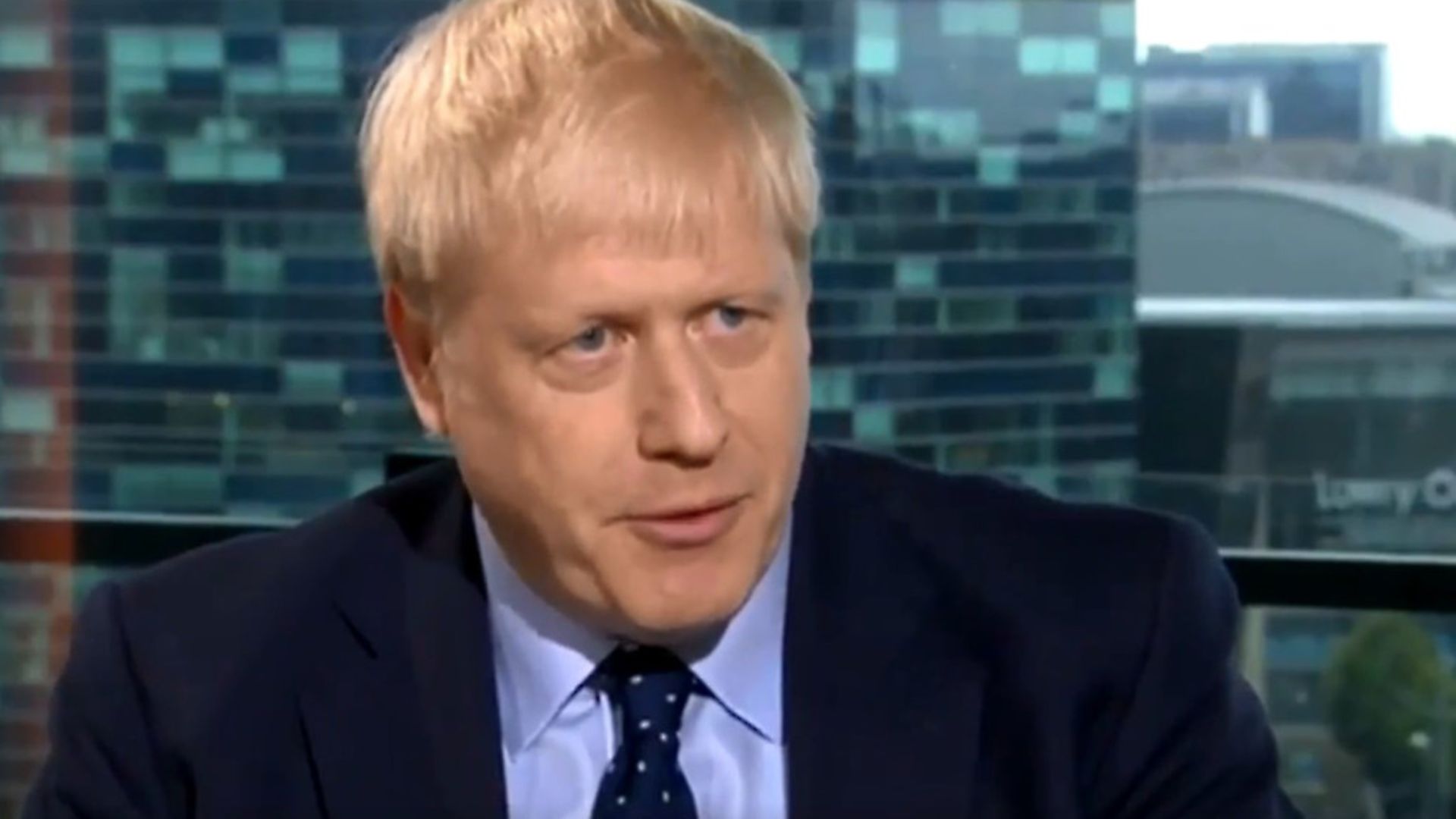 'Model of restraint' Boris Johnson appears on the Andrew Marr show. Photograph: BBC. - Credit: Archant