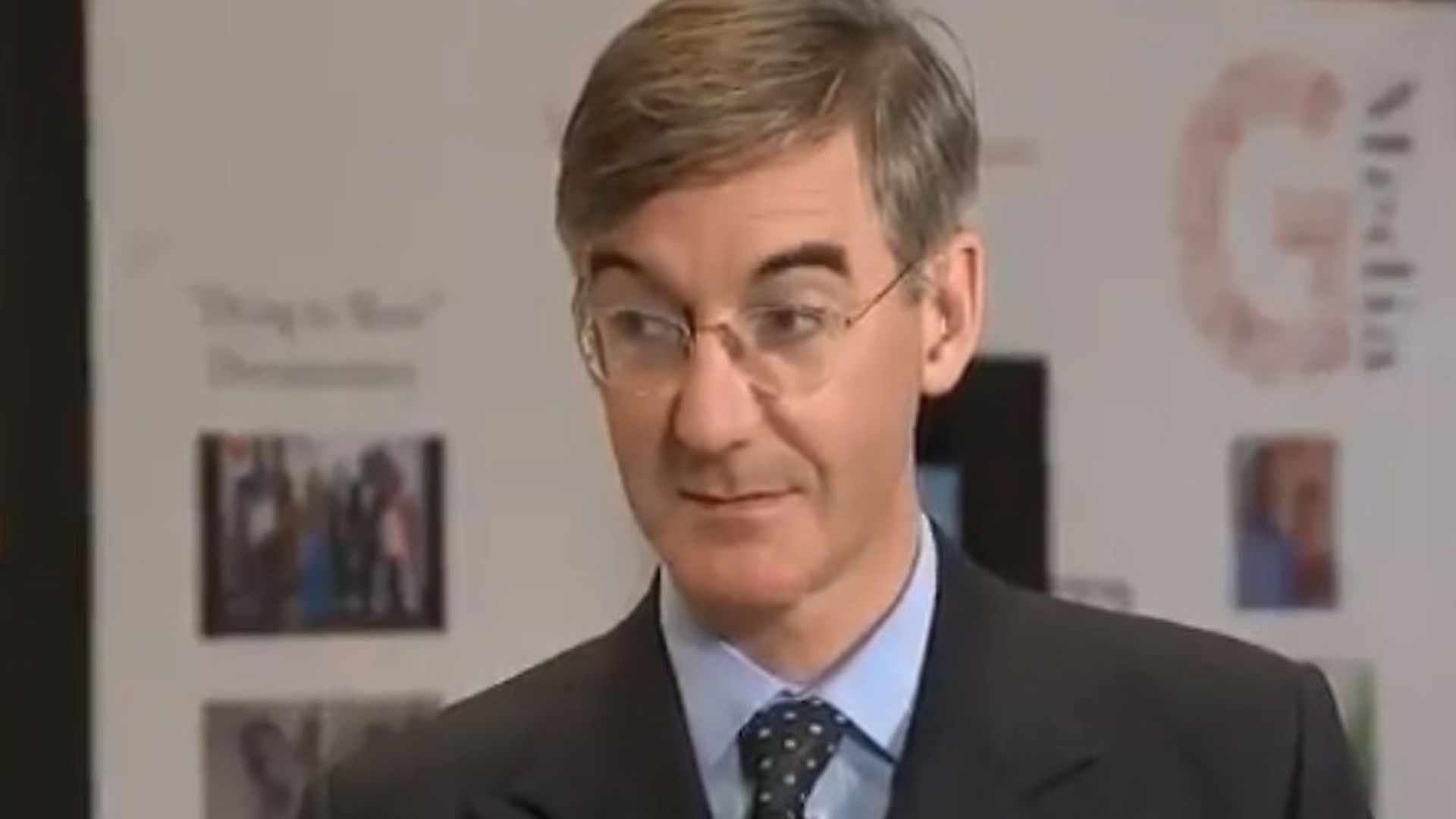 Jacob Rees-Mogg appears on Channel 4 News. Photograph: Channel 4. - Credit: Archant