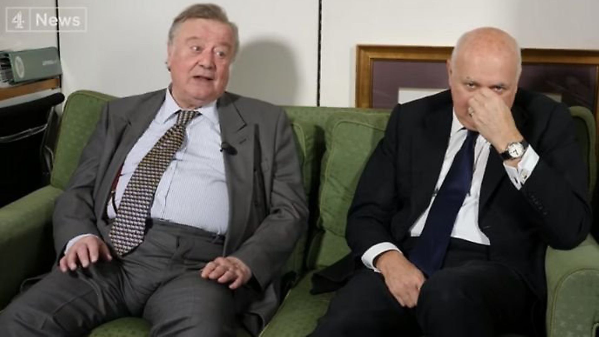 Ken Clarke and Iain Duncan-Smith appears on Channel 4 News. Photograph: Channel 4. - Credit: Archant