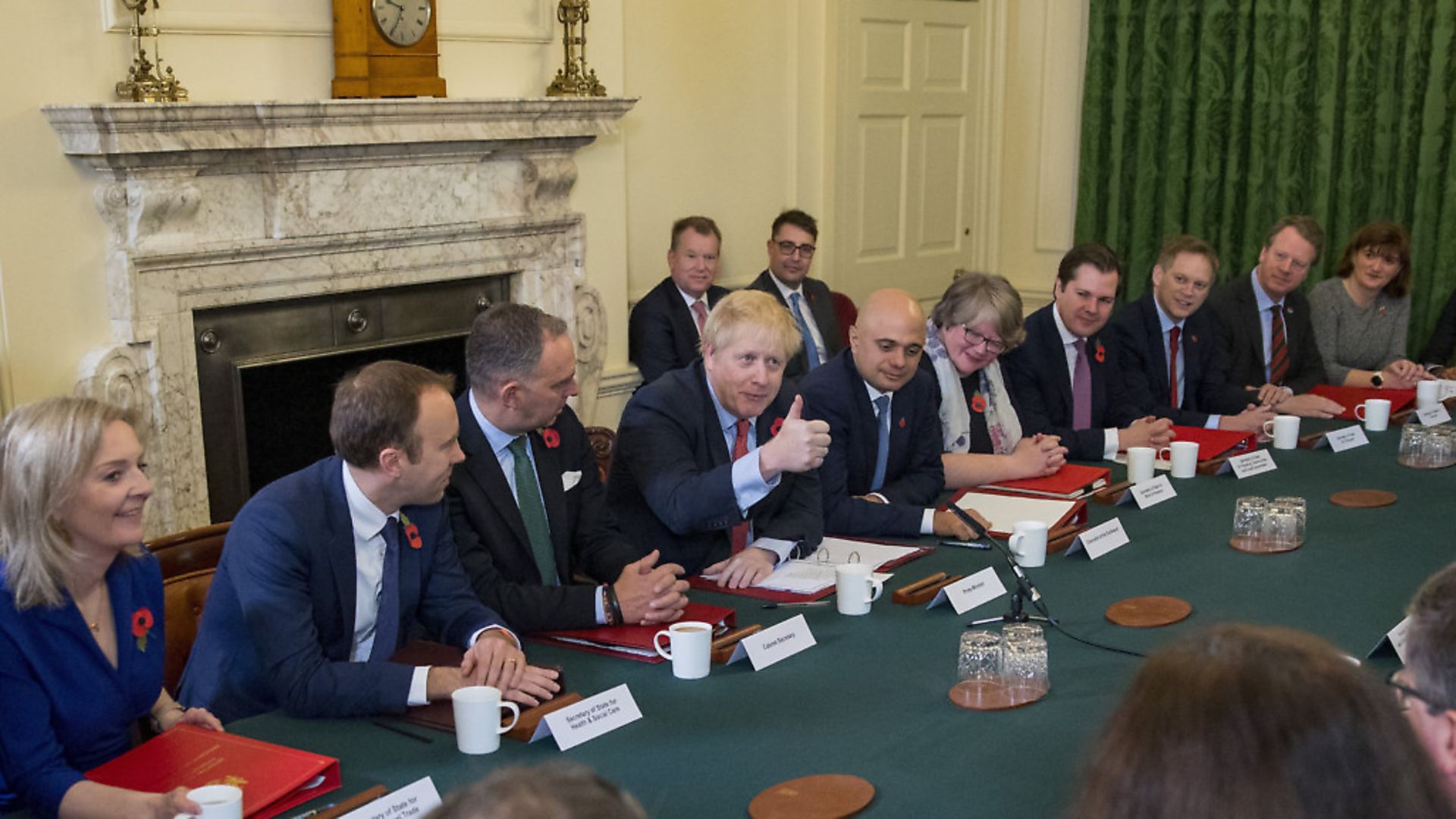 Boris Johnson holds a cabinet meeting in Downing Street. Photograph: Tolga Akmen/PA. - Credit: PA Wire/PA Images