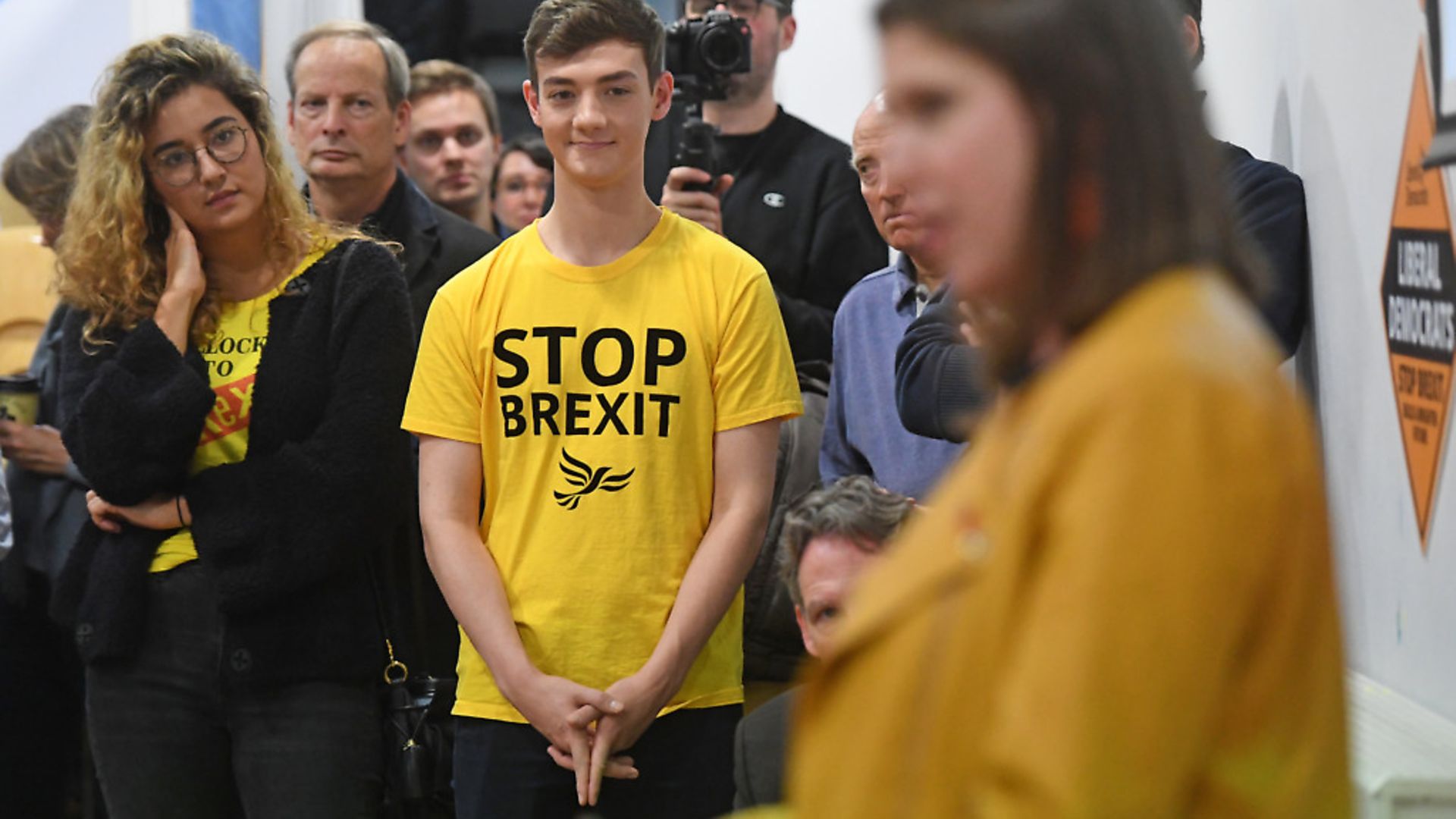 Audience members listen to Liberal Democrat leader Jo Swinson speak during a general election campaign event. Photograph: Kirsty O'Connor/PA. - Credit: PA Wire/PA Images