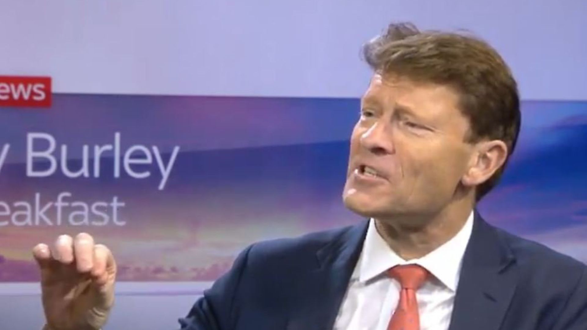 Brexit Party chairman Richard Tice said Nigel Farage is "very brave" not to stand in the next general election. Picture: Sky News - Credit: Sky News