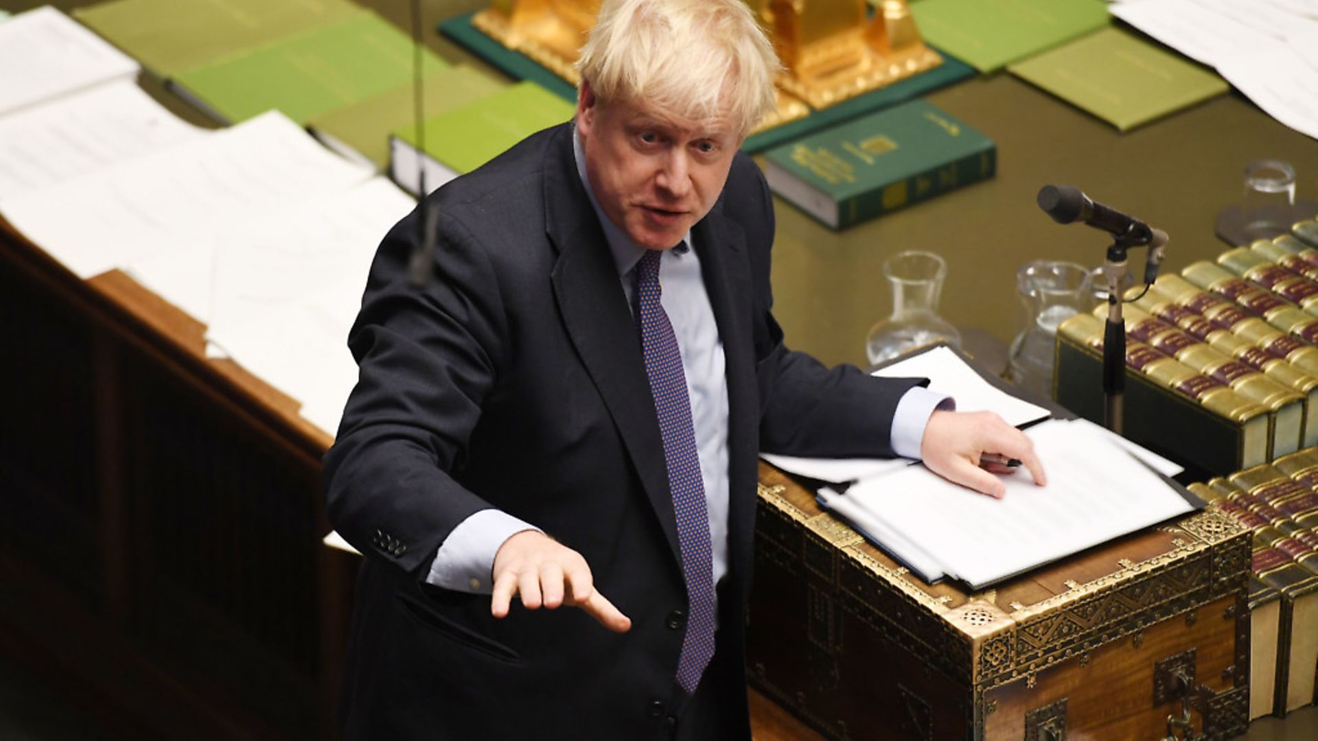 Boris Johnson in the House of Commons. Photograph: UK Parliament/Jessica Taylor. - Credit: PA