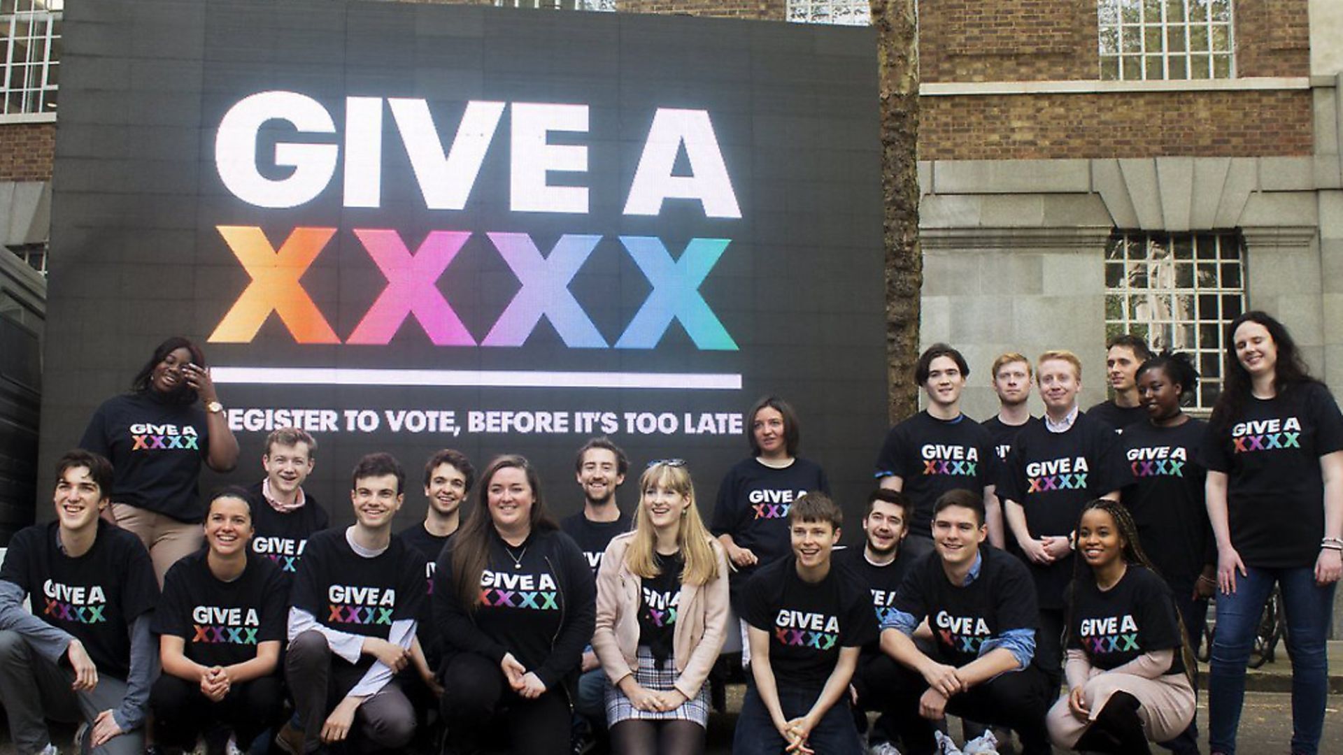 Campaigners from the Vote For Your Future initiative. Photograph: Twitter. - Credit: Archant