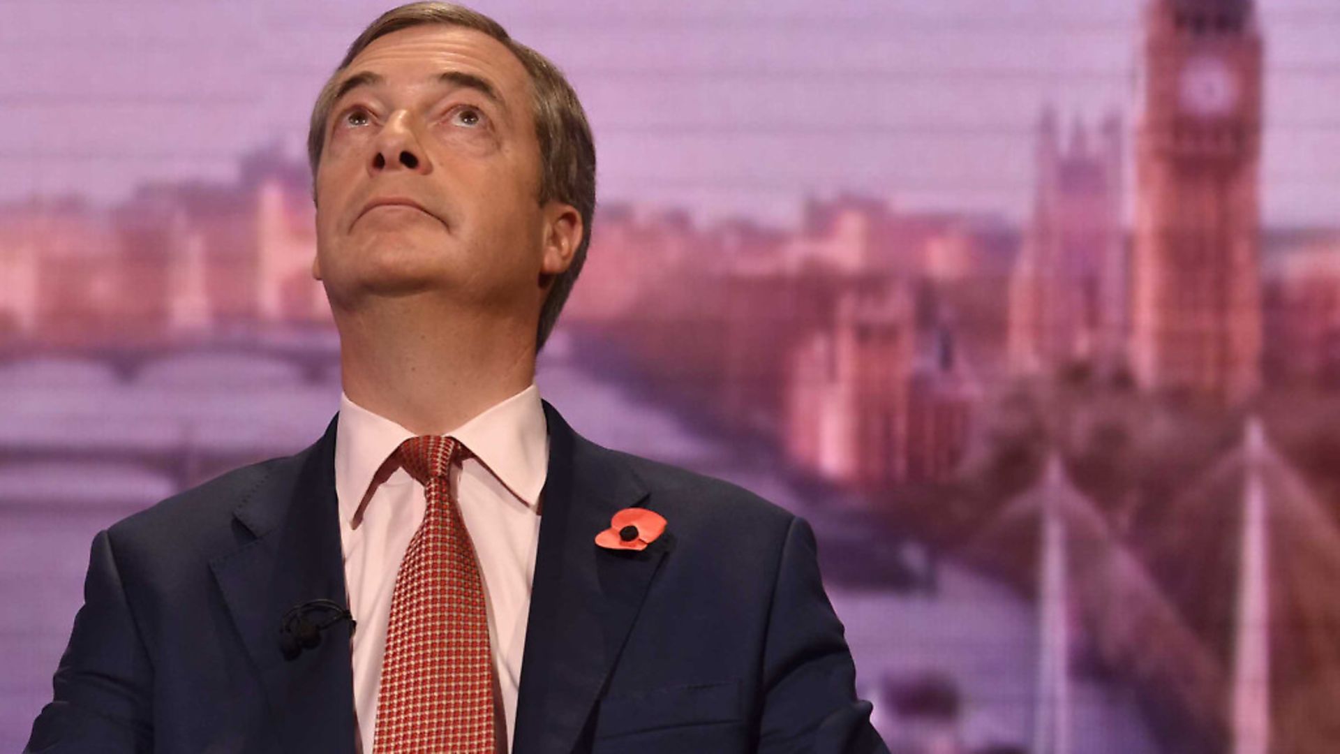 Brexit Party leader Nigel Farage appearing on The Andrew Marr Show.  Photograph: Jeff Overs/PA/BBC. - Credit: PA