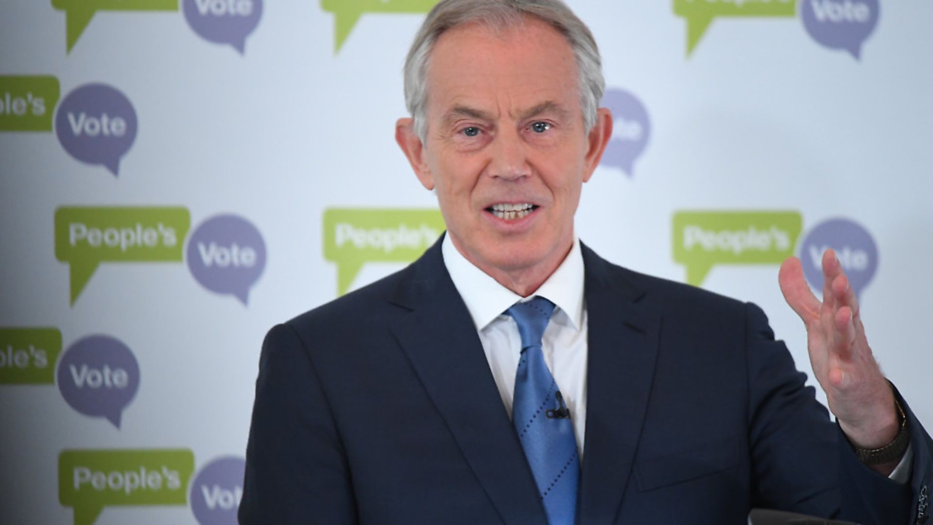 Former Prime Minister Tony Blair makes a speech on Brexit. Photograph: Stefan Rousseau/PA. - Credit: PA Archive/PA Images