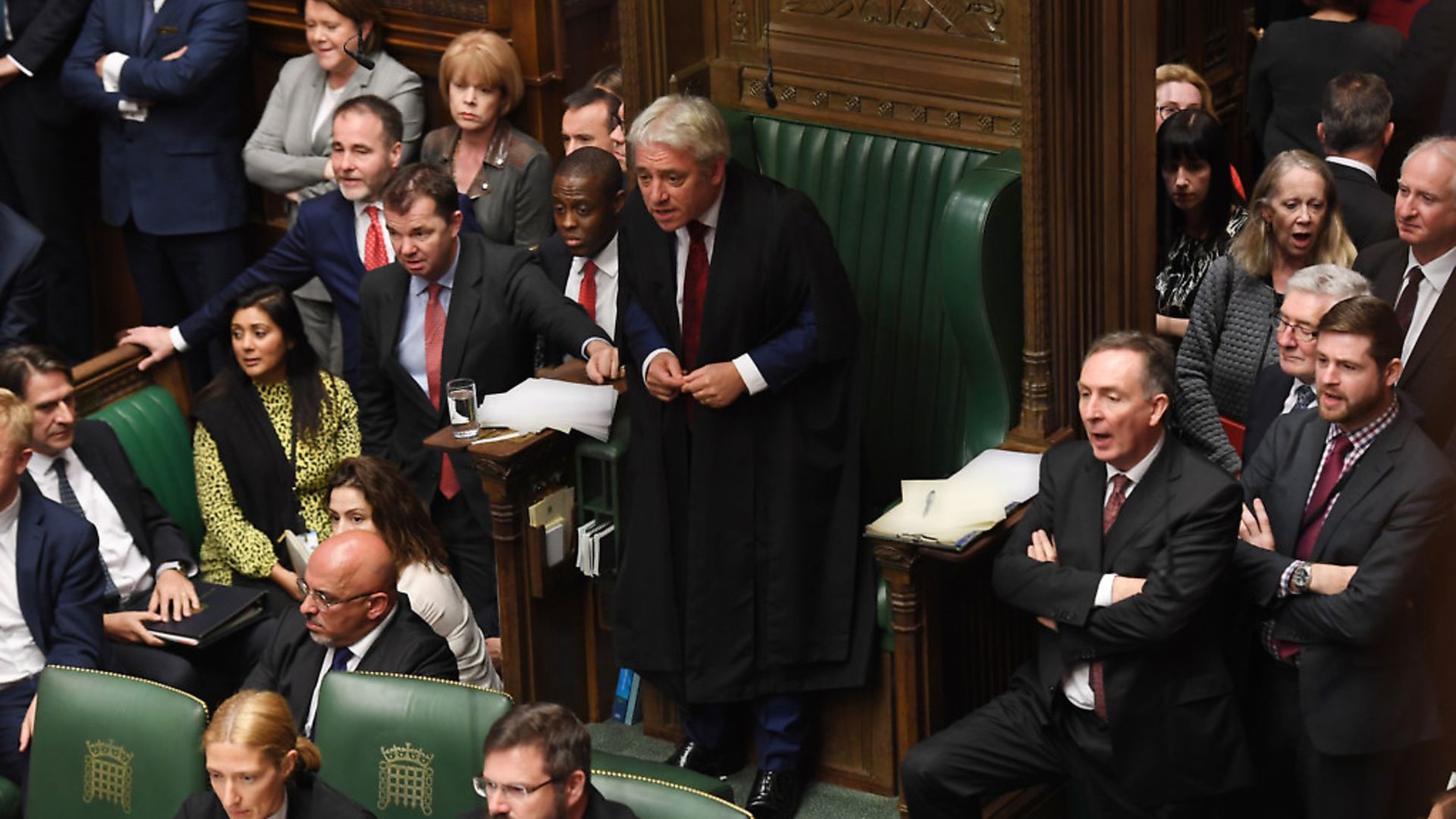 Speaker John Bercow in the House of Commons as they debate Boris Johnson's new Brexit deal. Photograph: UK Parliament/Jessica Taylor/PA Wire. - Credit: PA