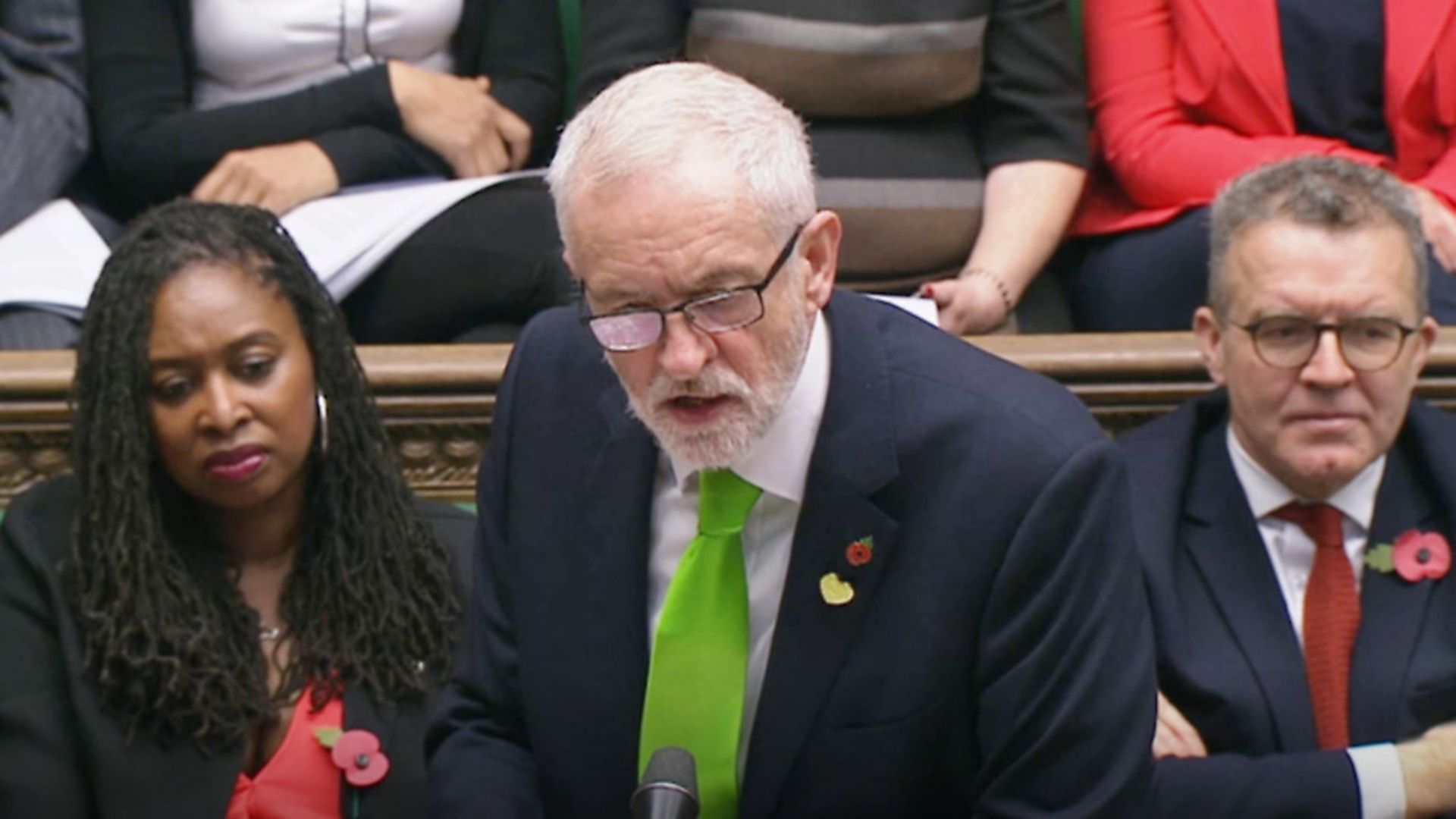 Labour leader Jeremy Corbyn speaks during Prime Minister's Questions in the House of Commons. Photograph: House of Commons/PA Wire. - Credit: PA